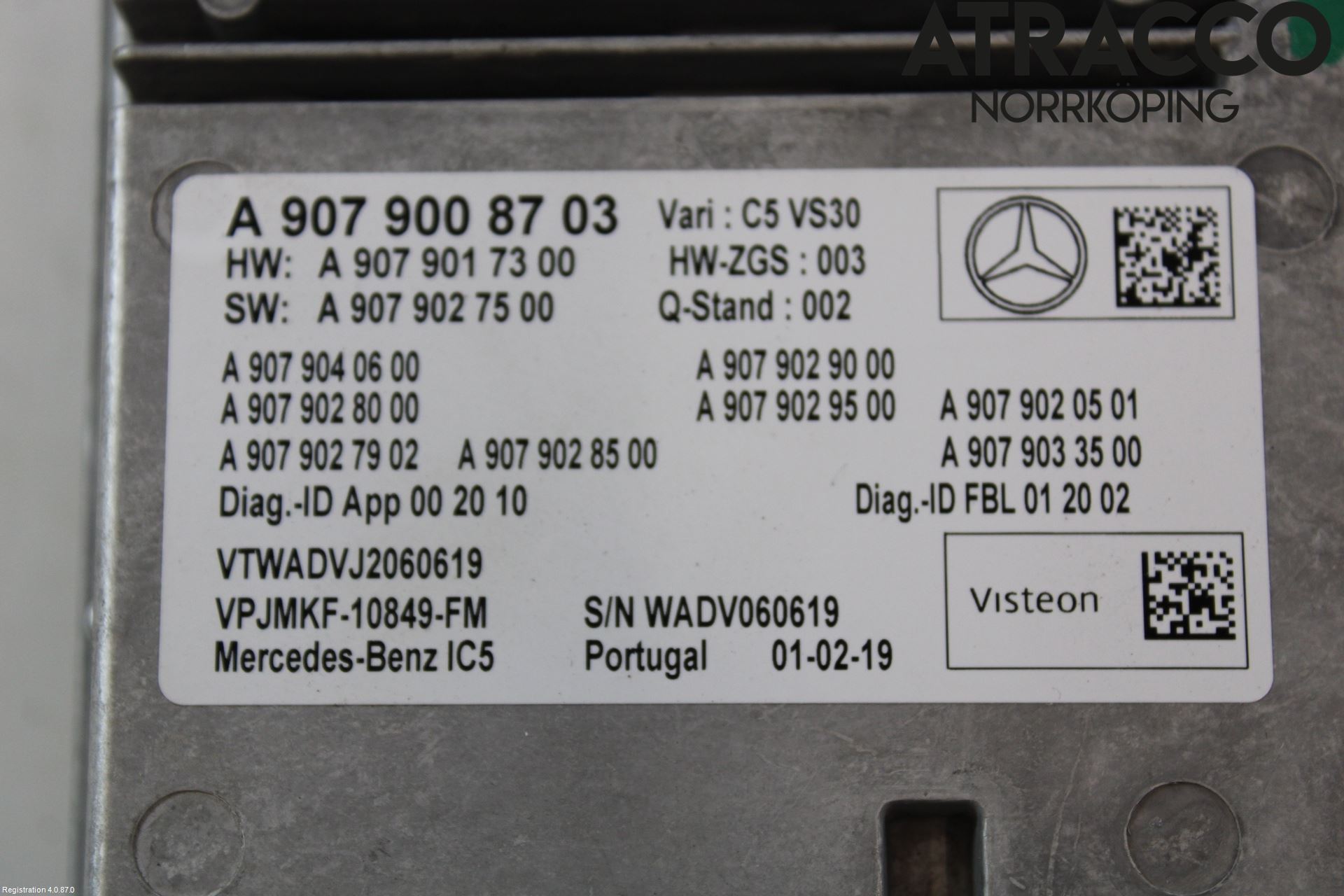 Mercedes-Benz MB SPRINTER (W907/W910) 19- Styrenhet Multimedia