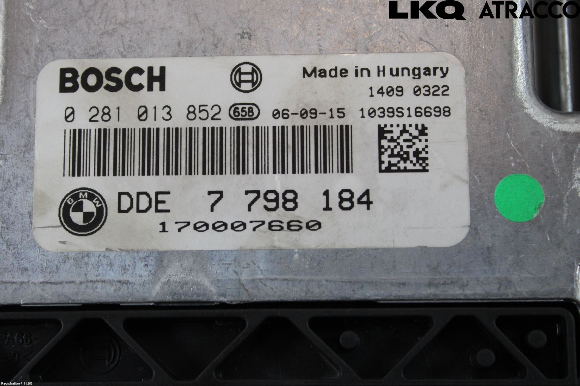 BMW 5 E60/61 Sed/Tou 02-10 Styreenhet Dieselpumpe
