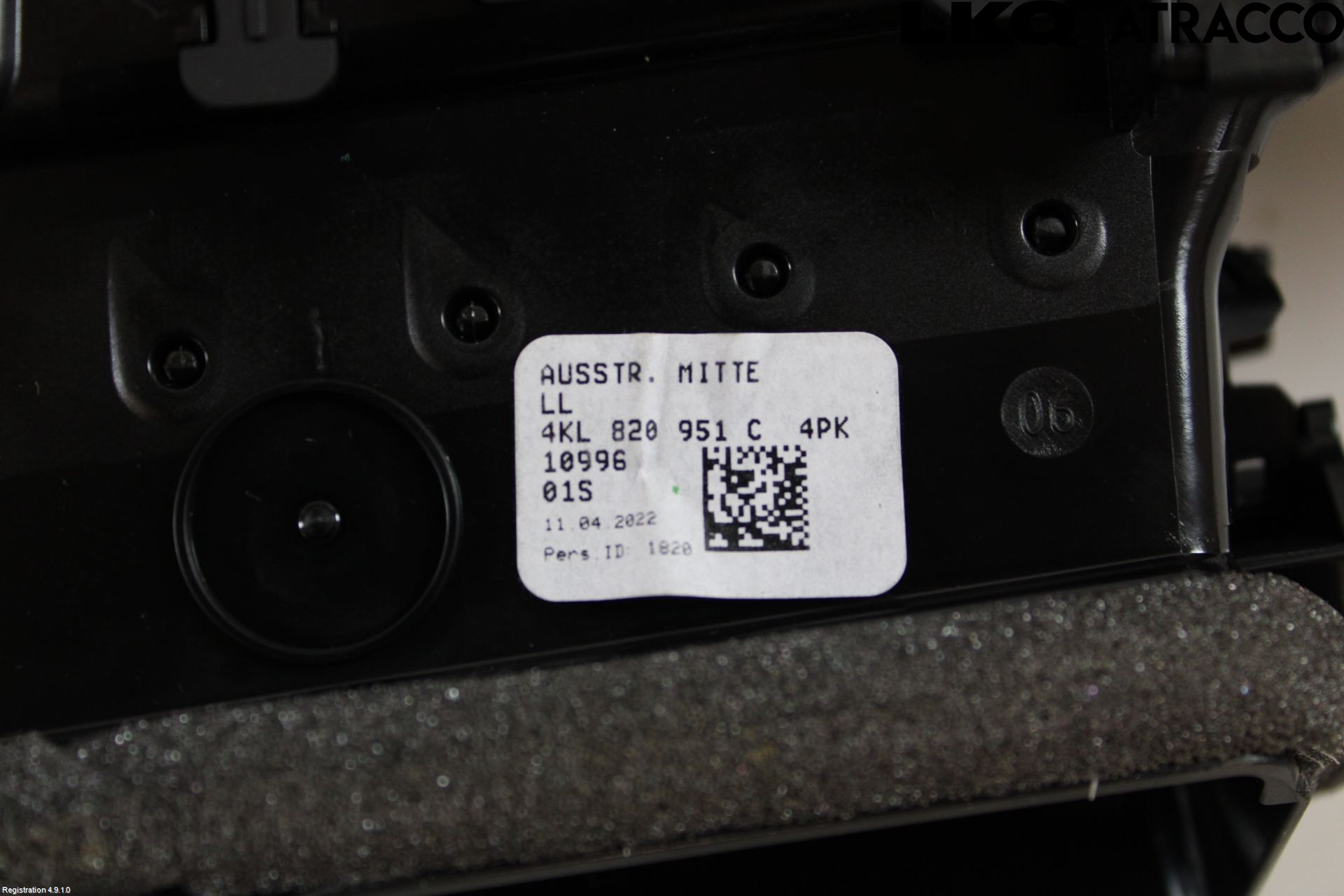 Audi E-TRON, S GE 19- Dashbord Kanal - Dyse