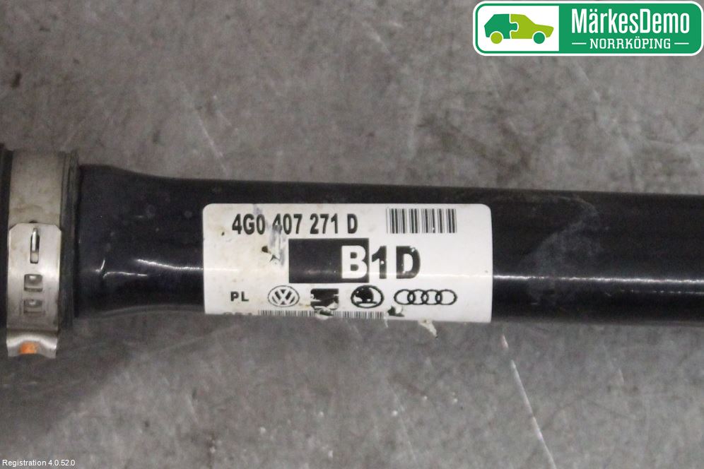 Audi A6/S6 4G 11-18 Drivaksel Foran Kompl Venstre