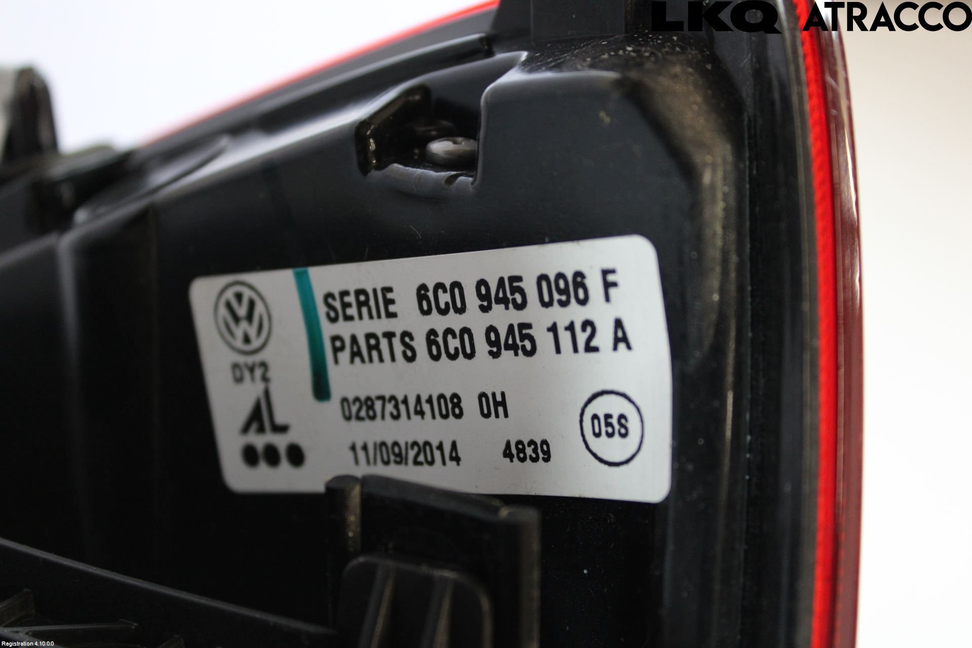 Volkswagen VW POLO 10-17 Baklykt Høyre