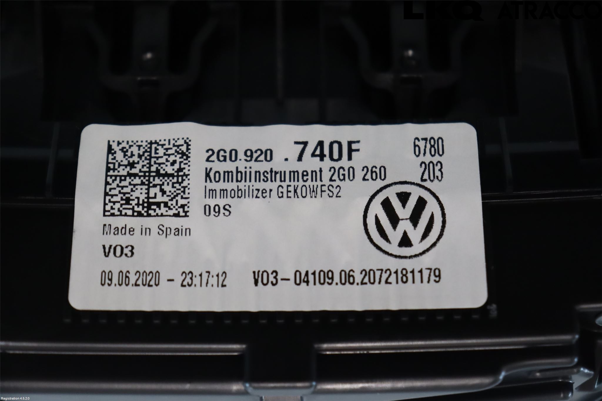 Volkswagen VW T-CROSS 19- Instr Kombinert