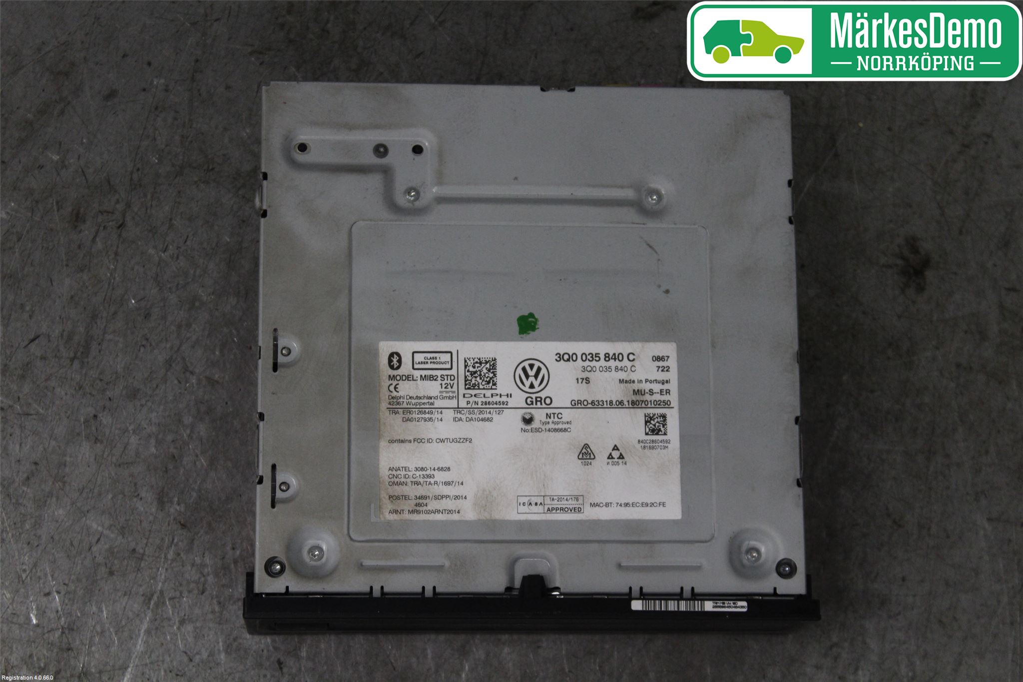 Volkswagen VW TIGUAN 16-24 Stereo Radio Med Cd