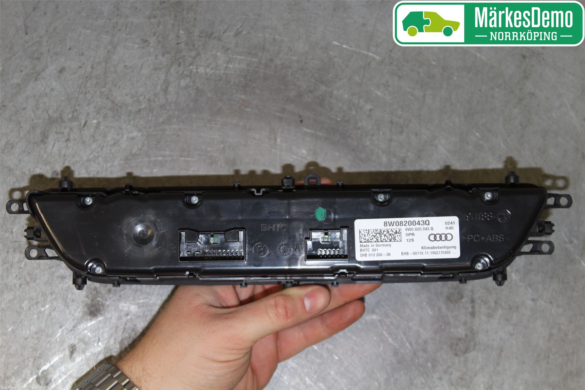 Audi A4/S4 B9 20- Varmeapparat Panel(Regulering)
