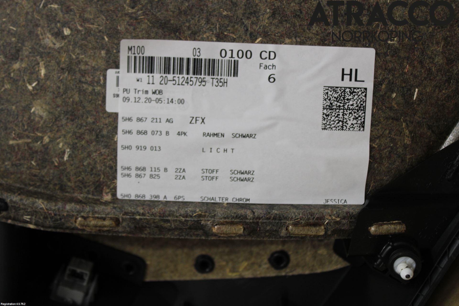 Volkswagen VW GOLF / E-GOLF VIII 20- Innr Dørtrekk Venstre