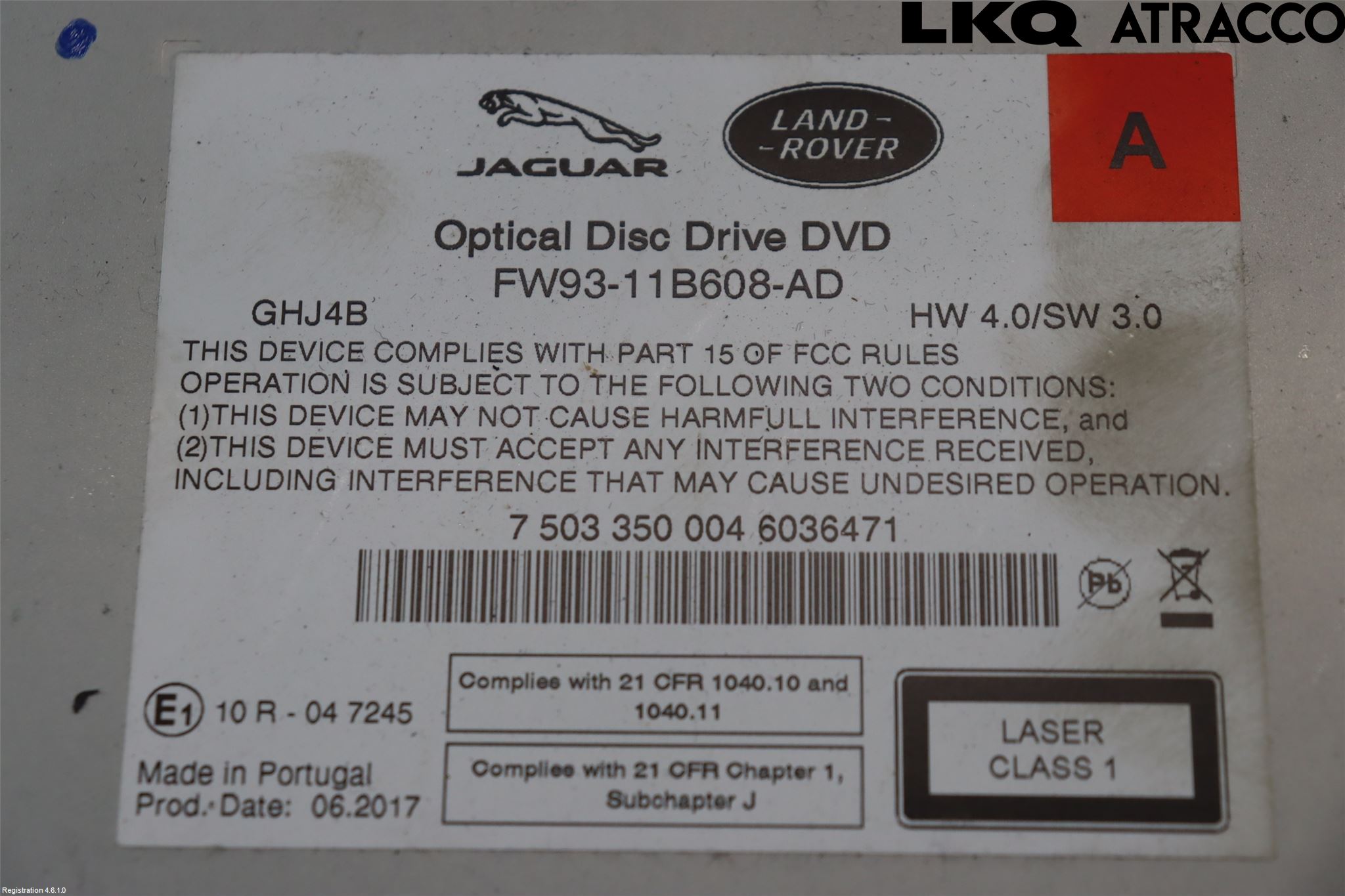 Jaguar XF (X260) 16-24 Stereo Radio Med Cd