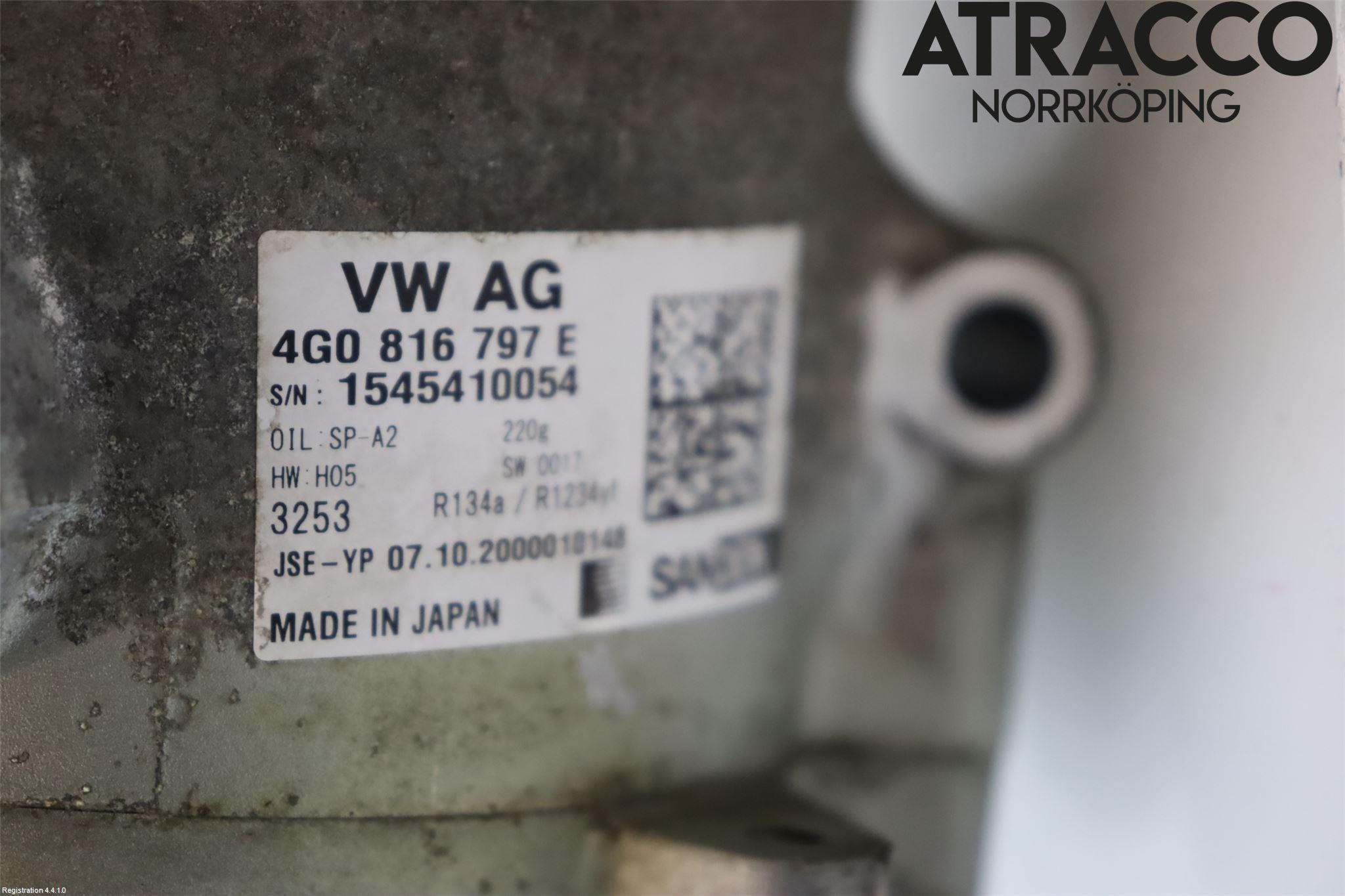 Volkswagen VW TOUAREG CR 18- Varme Ac Kompressor