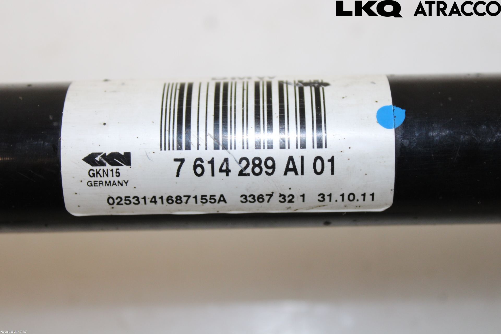 BMW 5 F10/F11/F18 09-17 Drivaksel Bak Kompl Venstre