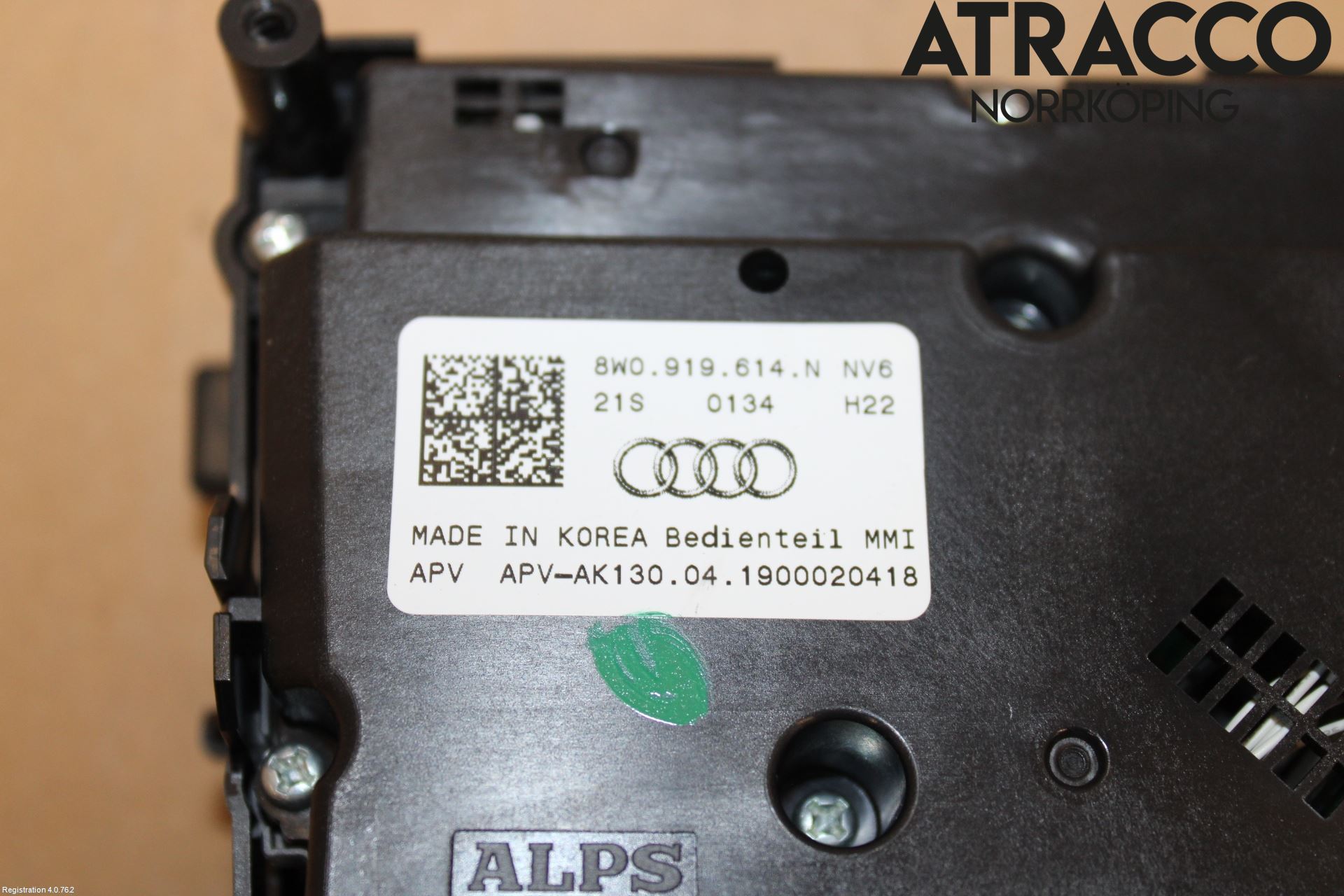 Audi A4/S4 B9 20- Bryter Cruisekontroll