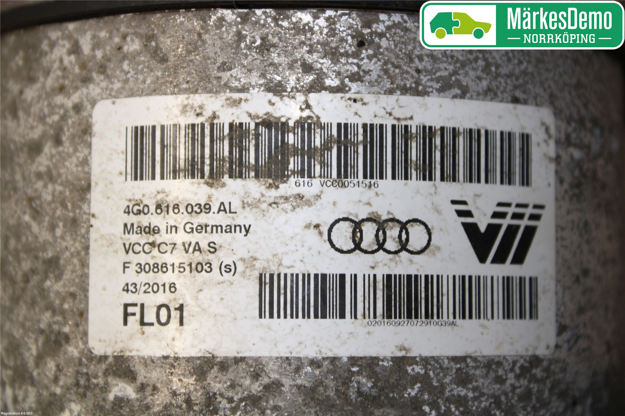 Audi A6/S6 4G 11-18 Fjærbein Foran Høyre