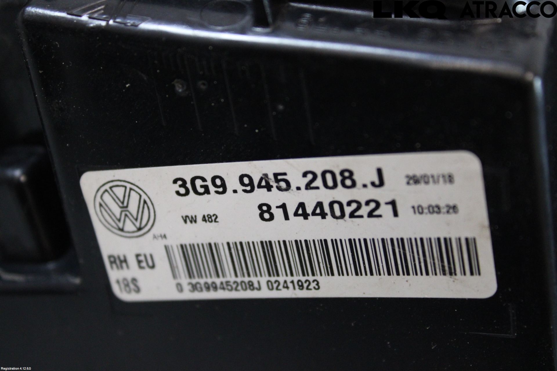 Volkswagen VW PASSAT 15-19 Baklykt Høyre