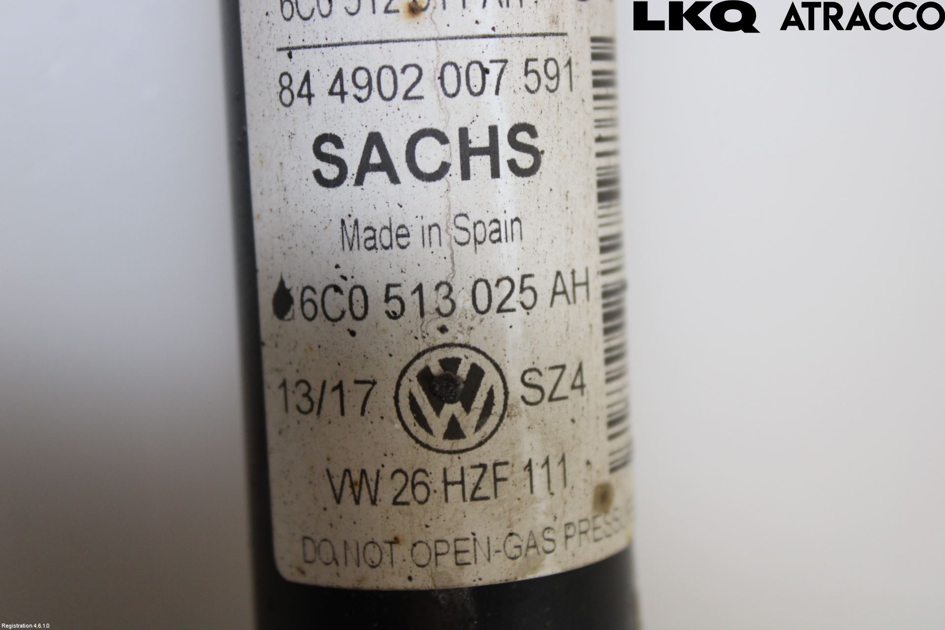 Volkswagen VW POLO 10-17 Støtdemper Bak