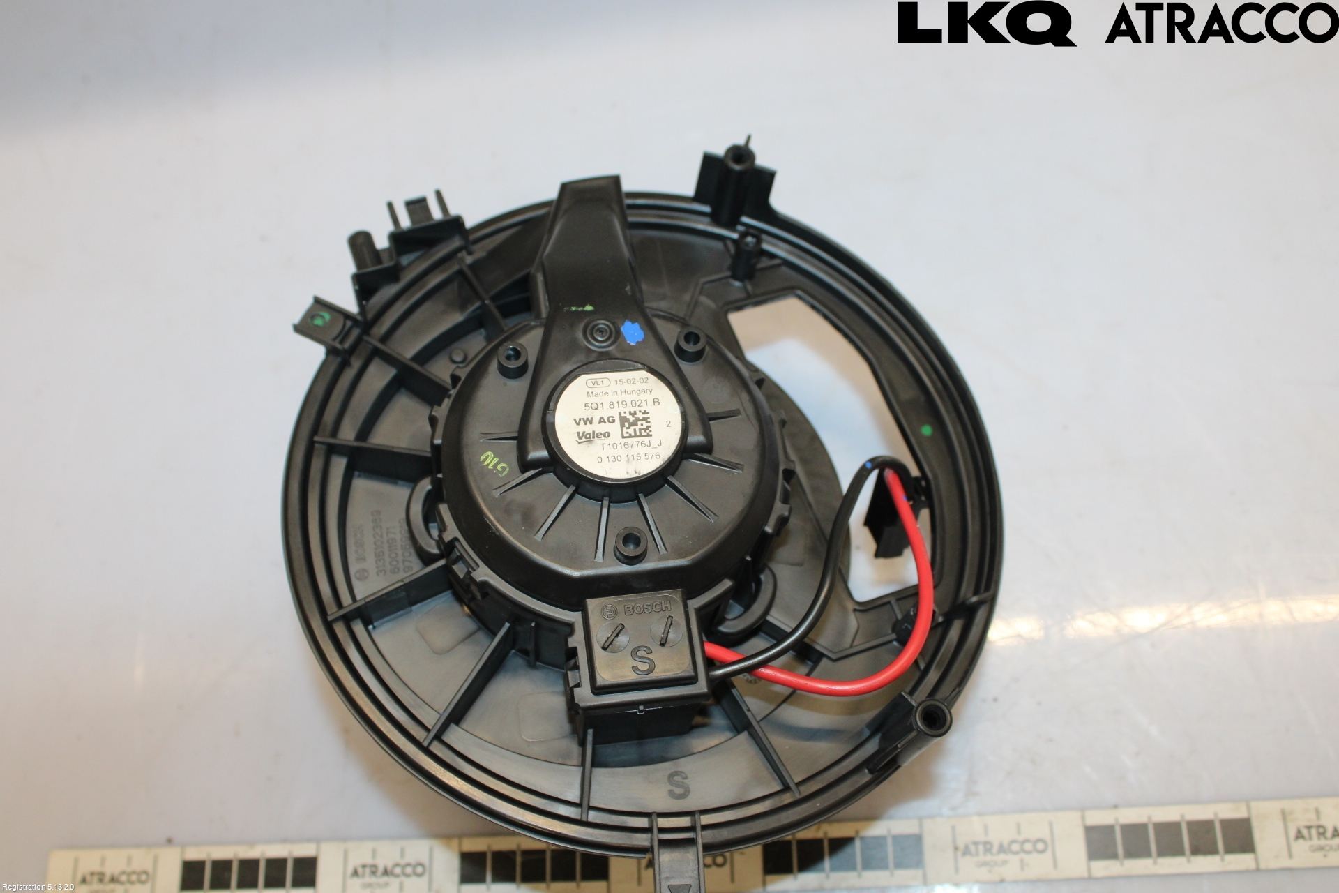 Volkswagen VW GOLF / E-GOLF VII 13-20 Varmeapparat Viftemotor