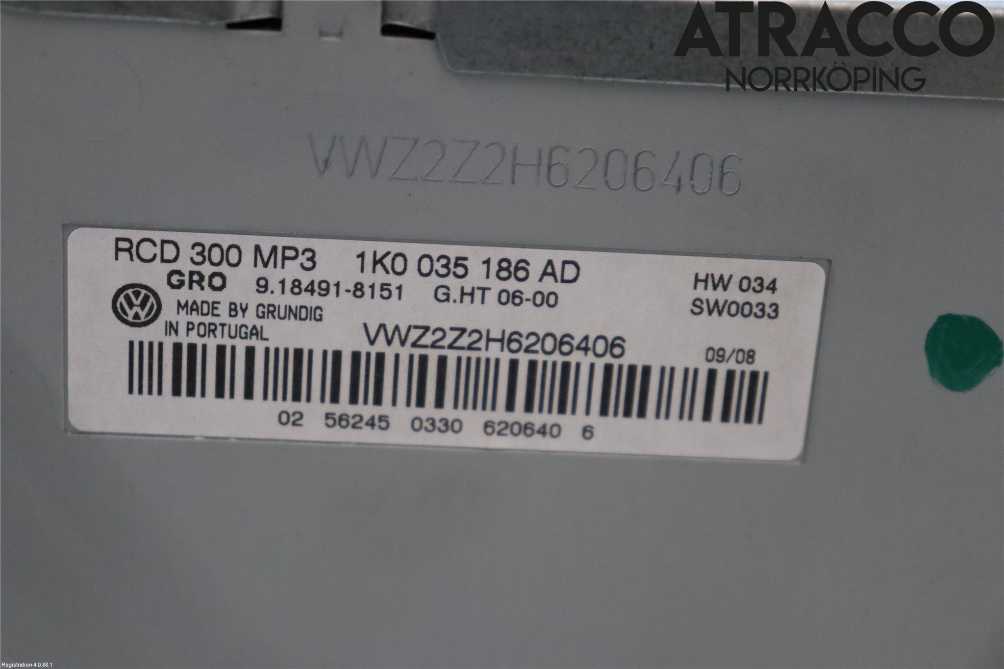 Volkswagen VW GOLF V 04-09 Stereo Radio Med Cd