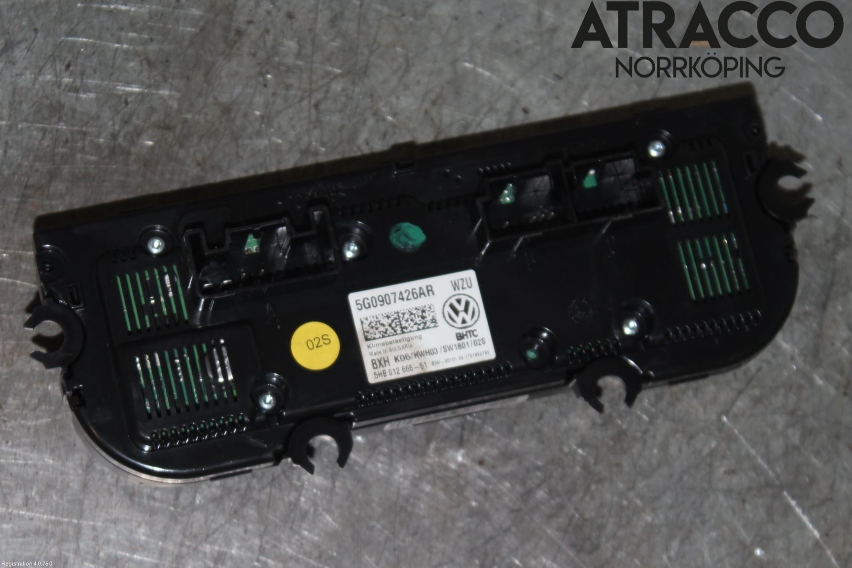 Volkswagen VW GOLF / E-GOLF VII 13-20 Varmeapparat Panel(Regulering)