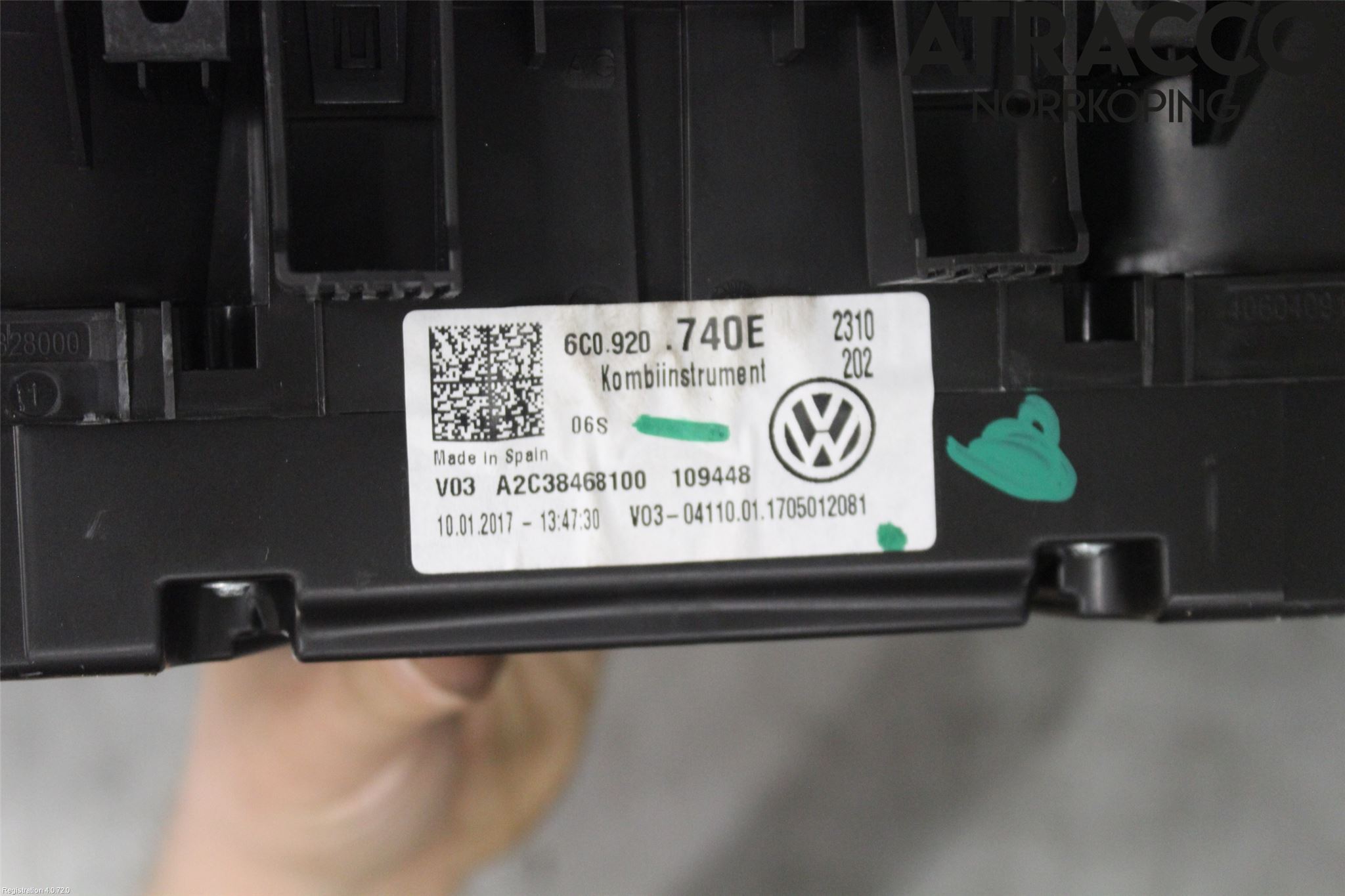 Volkswagen VW POLO 10-17 Instr Kombinert