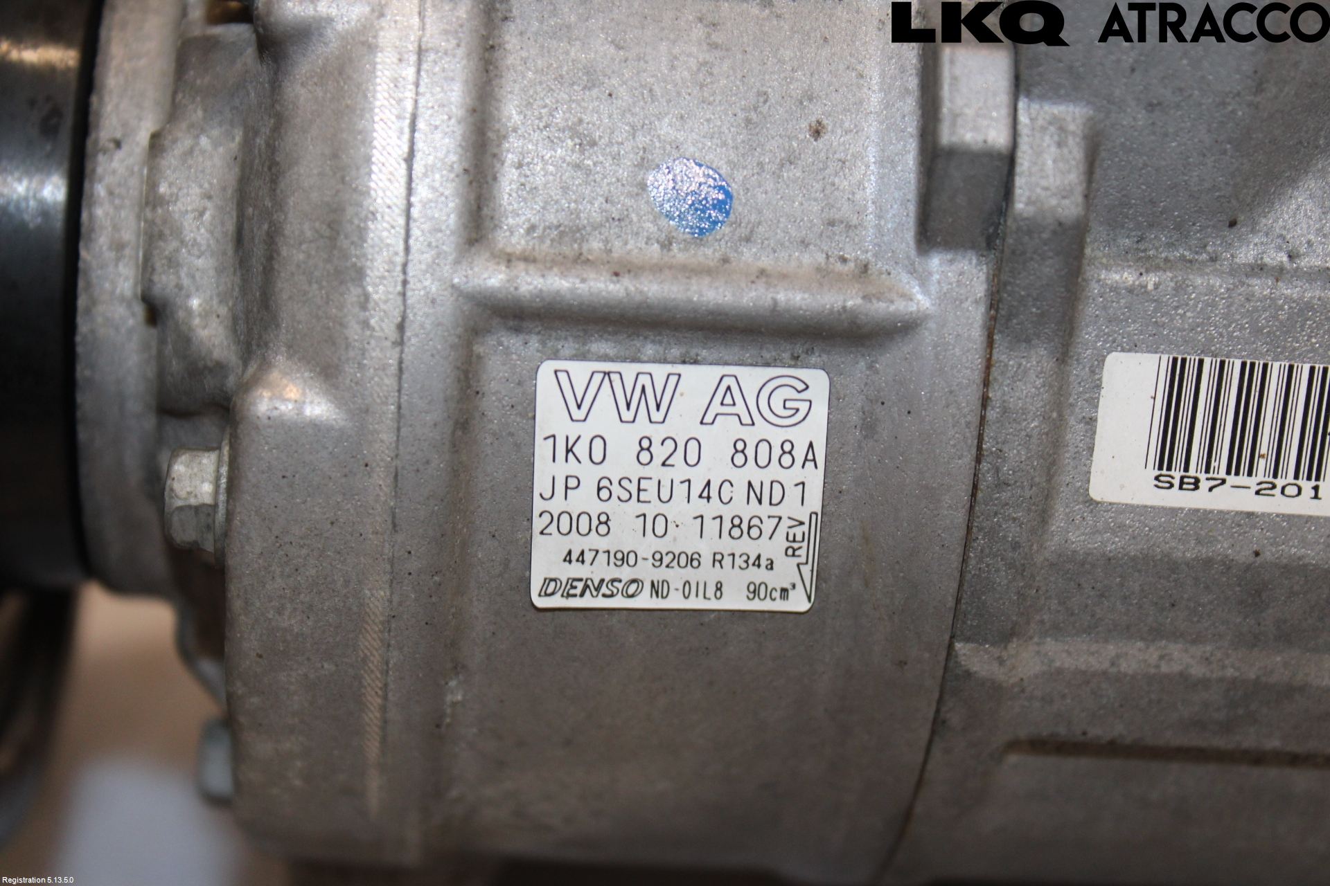 Audi A3/S3 05-13 Varme Ac Kompressor