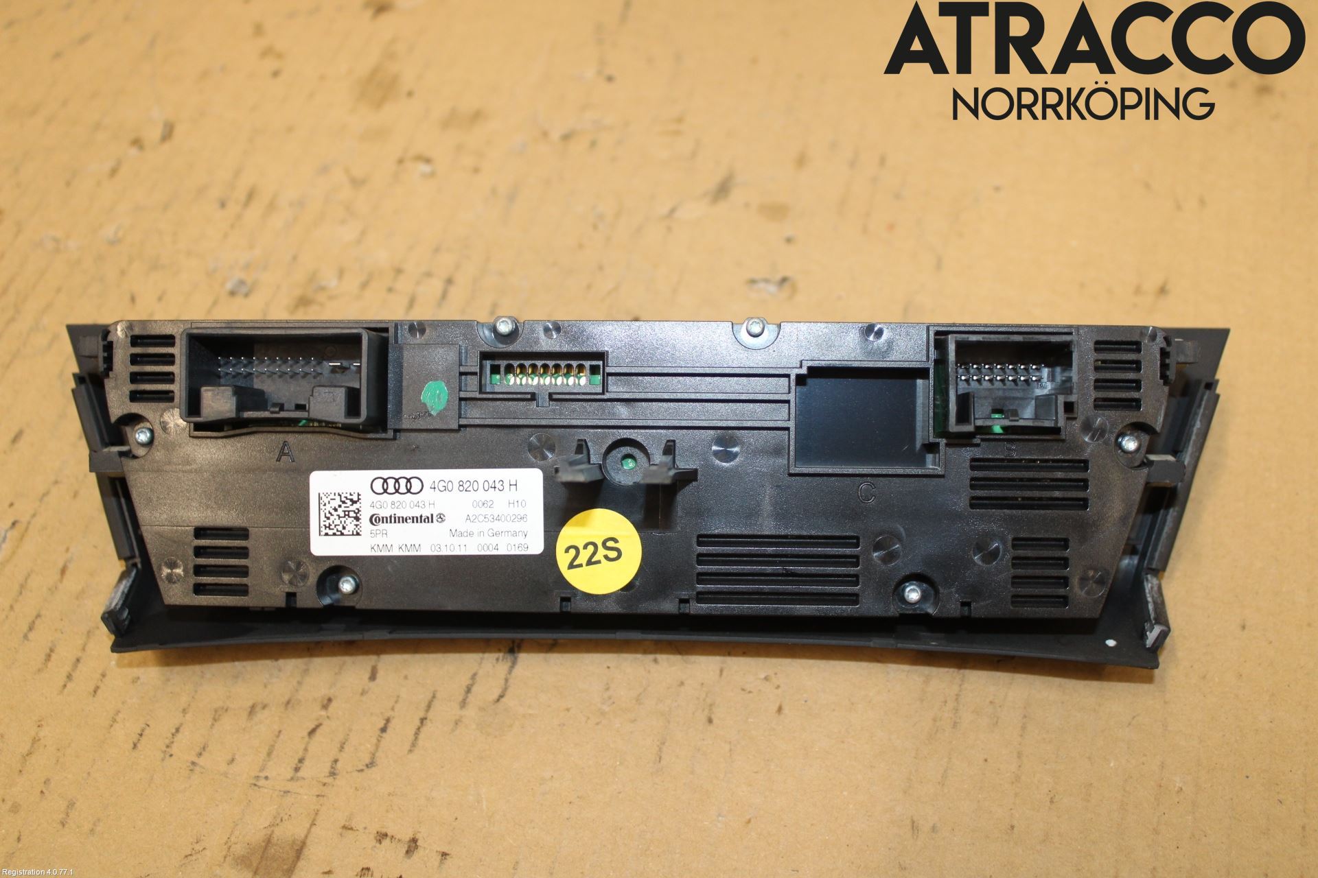 Audi A6/S6 4G 11-18 Varmeapparat Panel(Regulering)