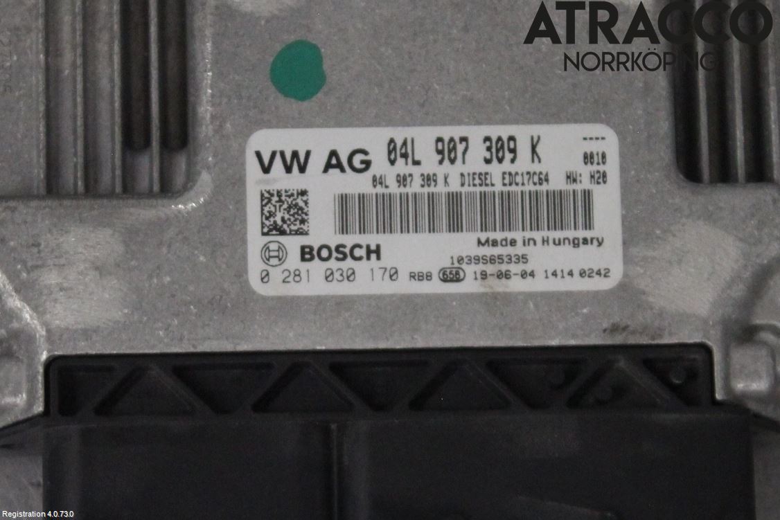 Volkswagen VW CADDY 16-20 Styreenhet Dieselpumpe