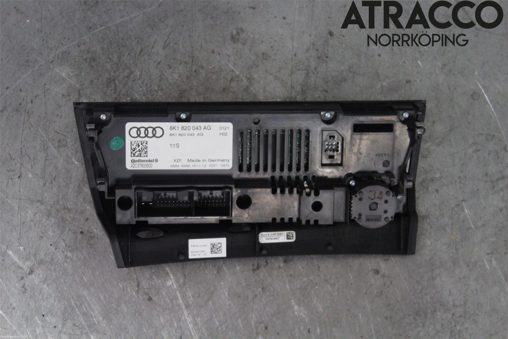 Audi A4 ALLROAD 09-16 Varmeapparat Panel(Regulering)