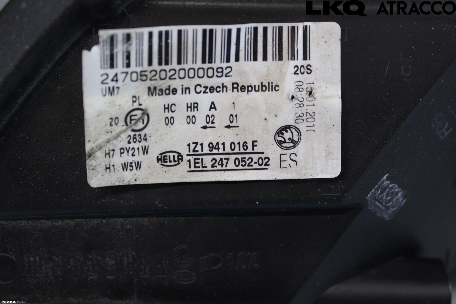 Skoda OCTAVIA (1Z) 05-13 Frontlykt Høyre