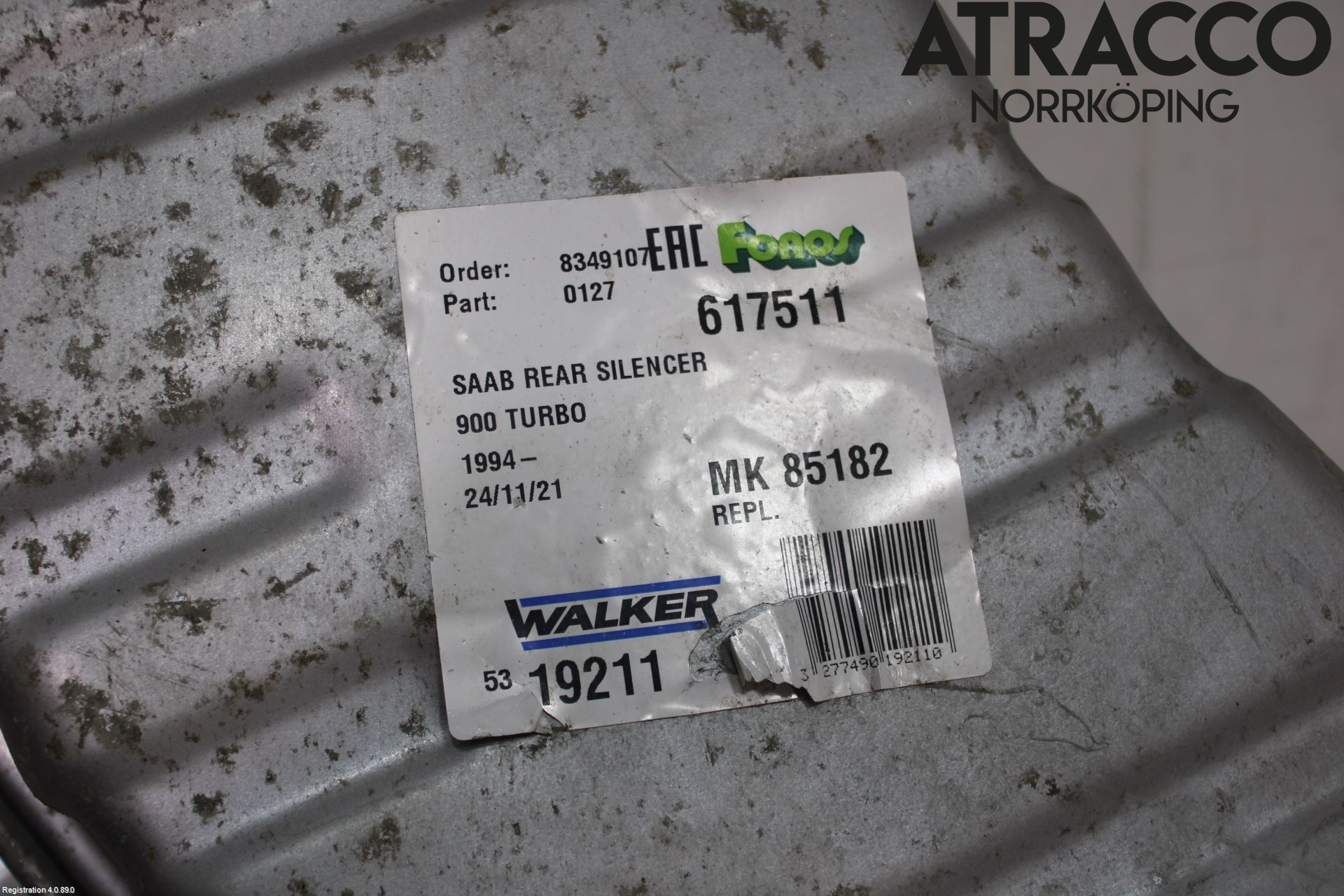 Saab 900      94-98 Eksos Bakre Potte