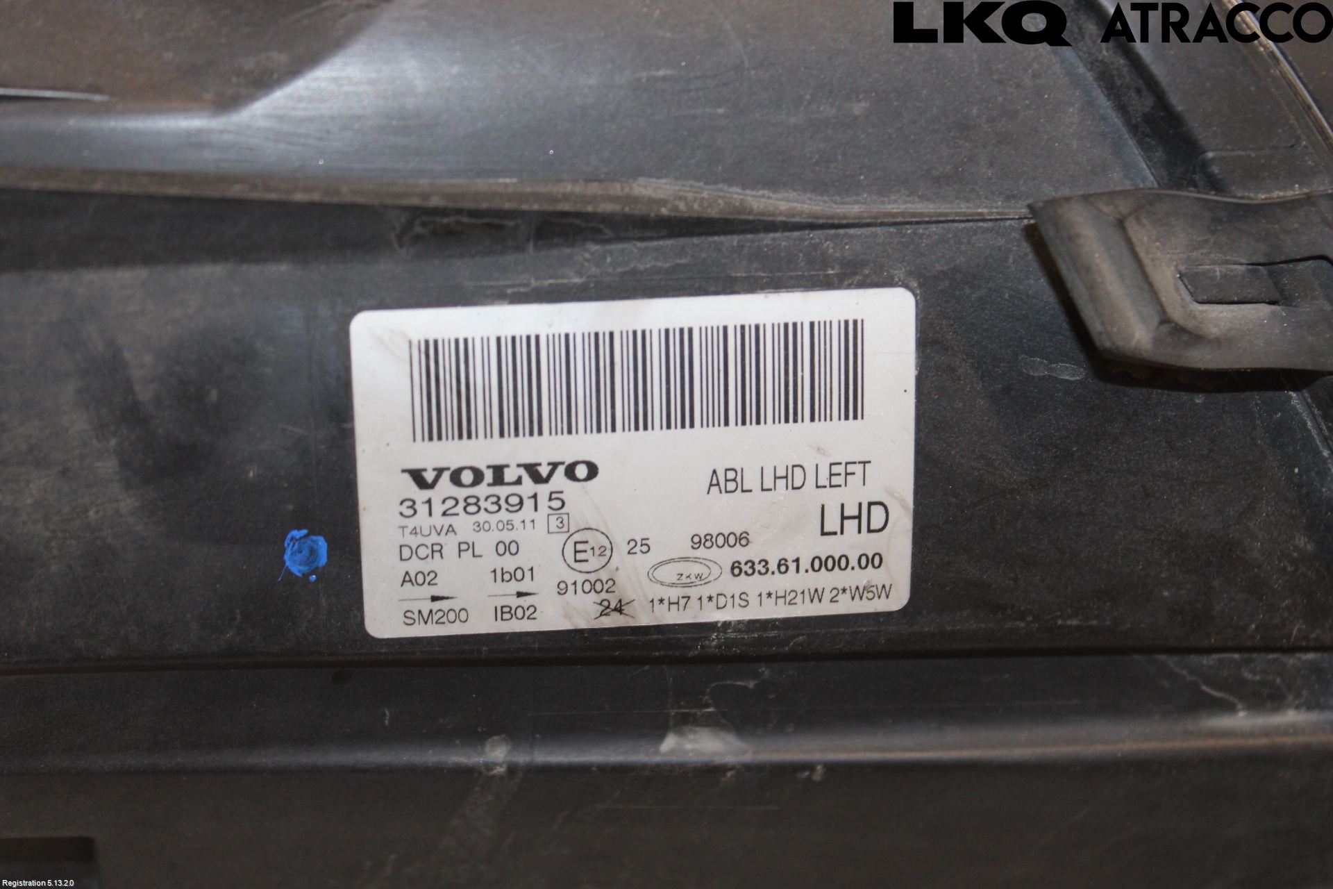 Volvo XC70 08-13 Frontlykt Venstre