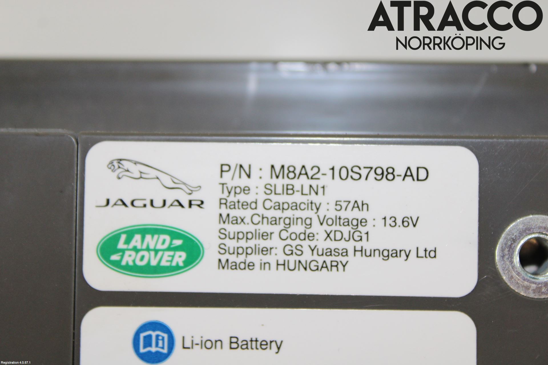 Jaguar F-PACE Hybrid Batteri