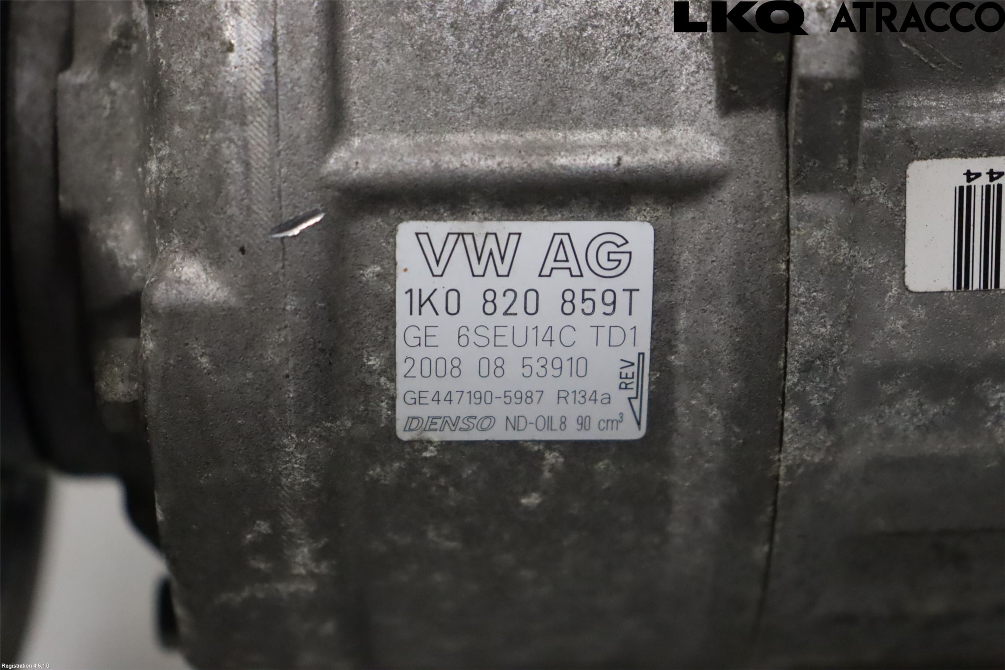Volkswagen VW JETTA V 06-10 Varme Ac Kompressor