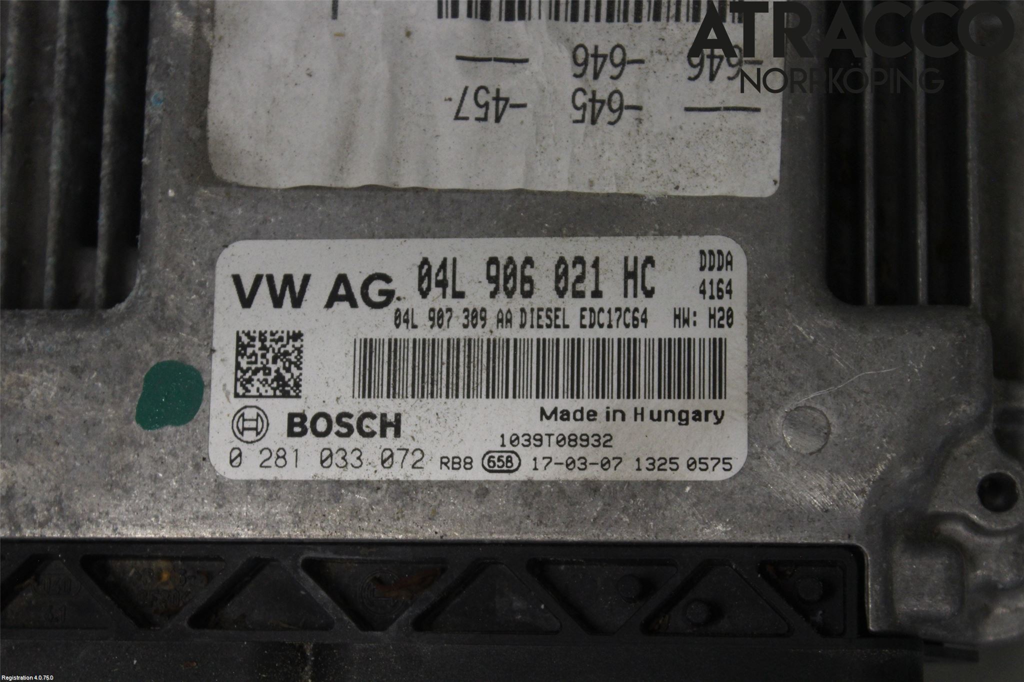 Audi A6/S6 4G 11-18 Styreenhet Dieselpumpe