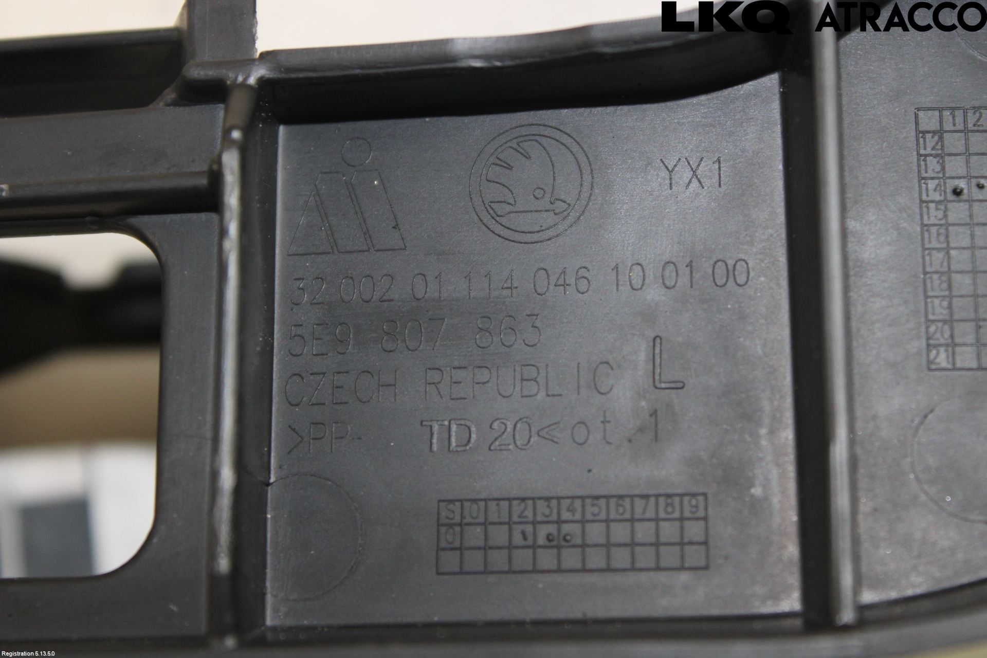 Skoda OCTAVIA (5E) 13-20 Støtfanger Bak Deform Element