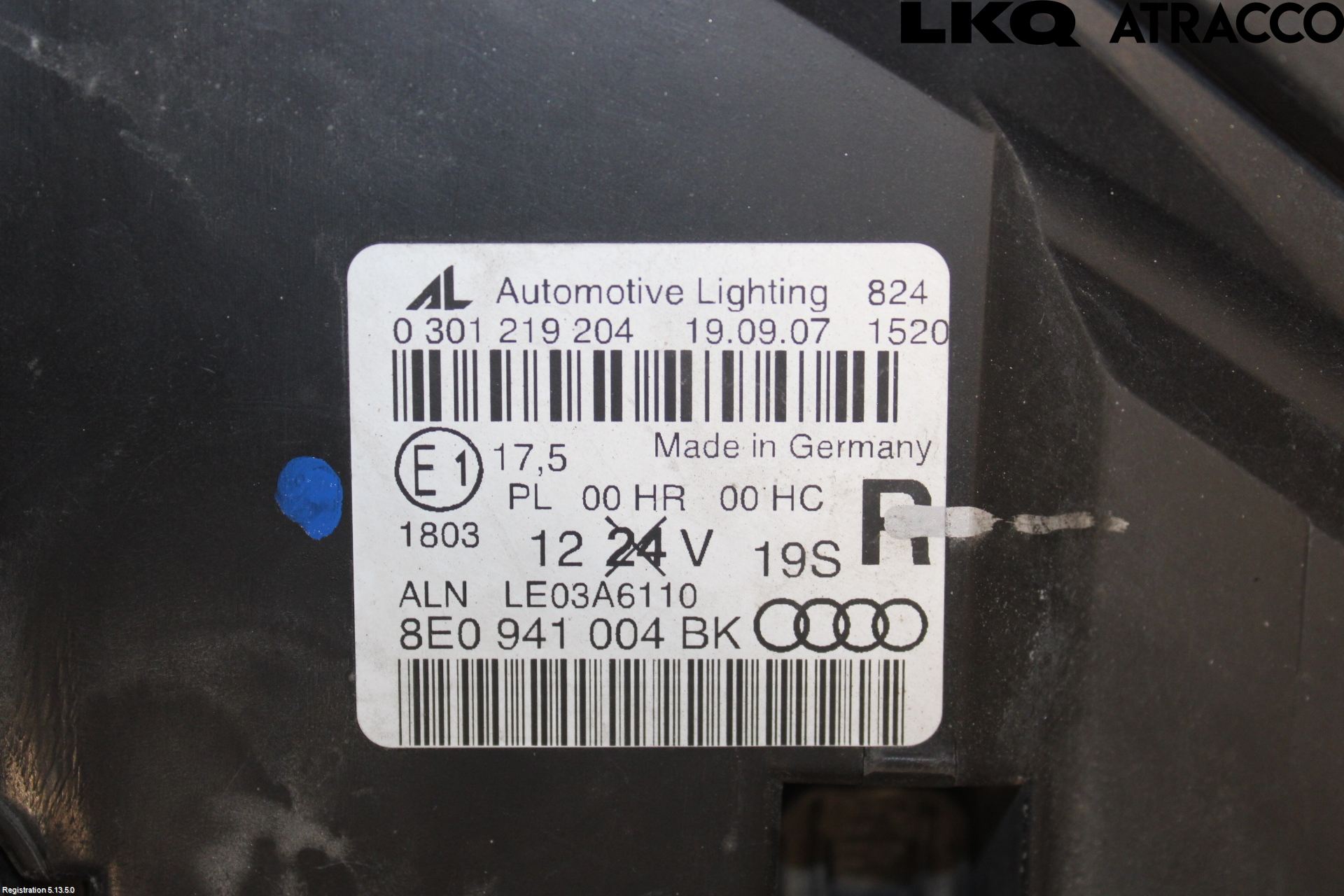 Audi A4/S4 05-07 Frontlykt Høyre