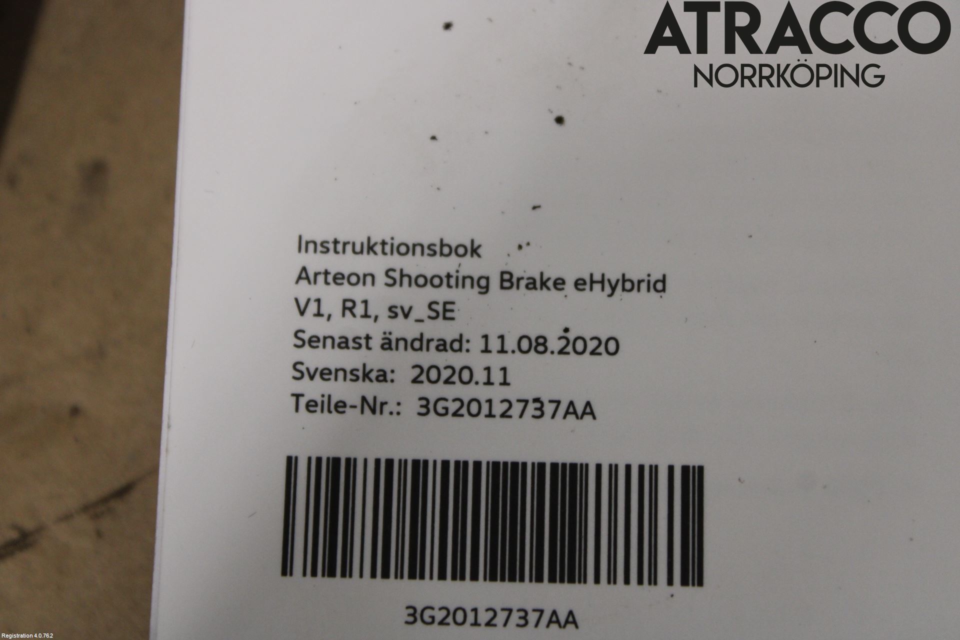 Volkswagen VW ARTEON 17- Instruksjonsbok