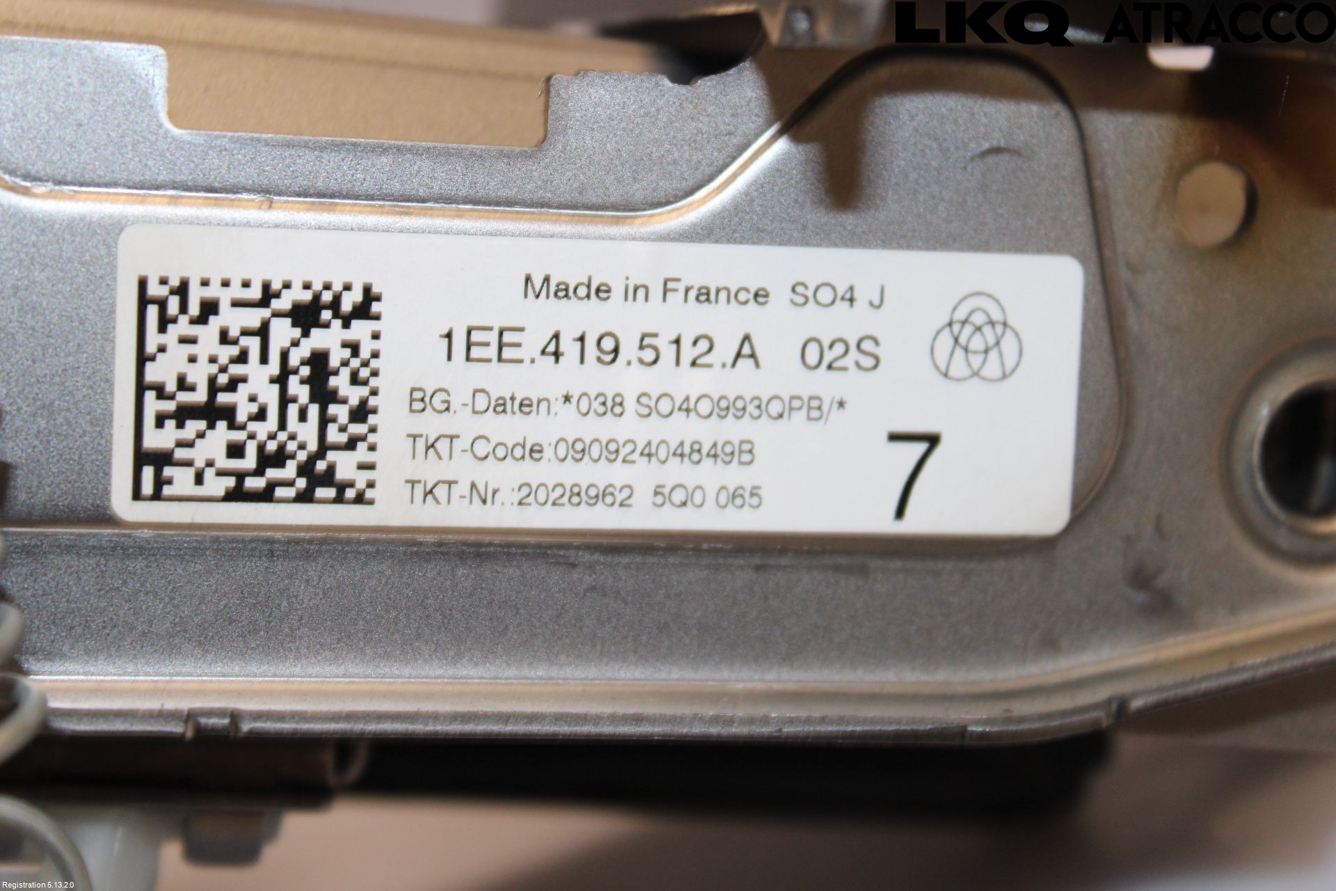 Volkswagen VW ID.7/TOURER 24- Rattakselaggregat Justerbart