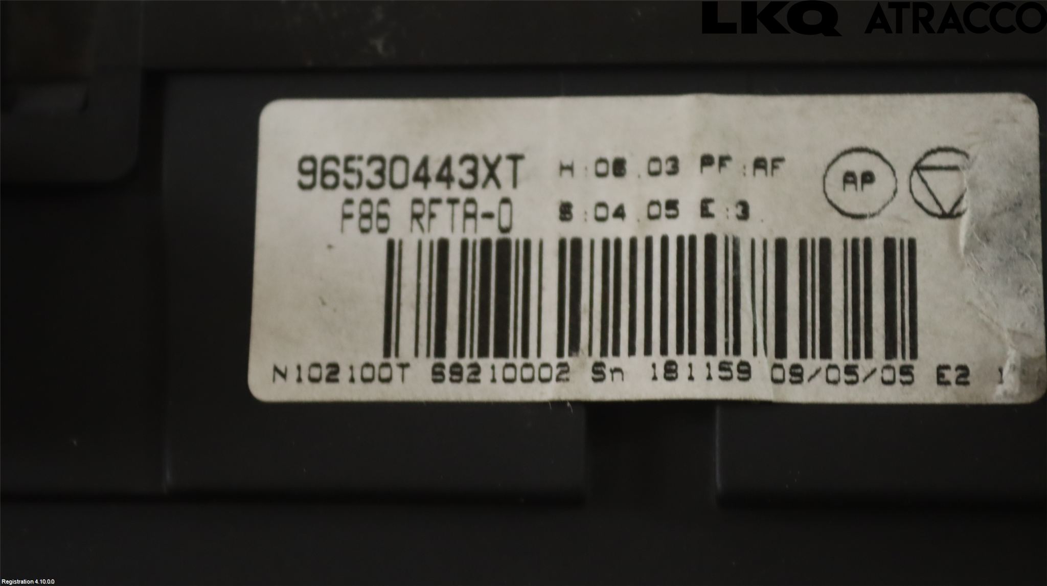Peugeot 1007 Varmeapparat Panel(Regulering)
