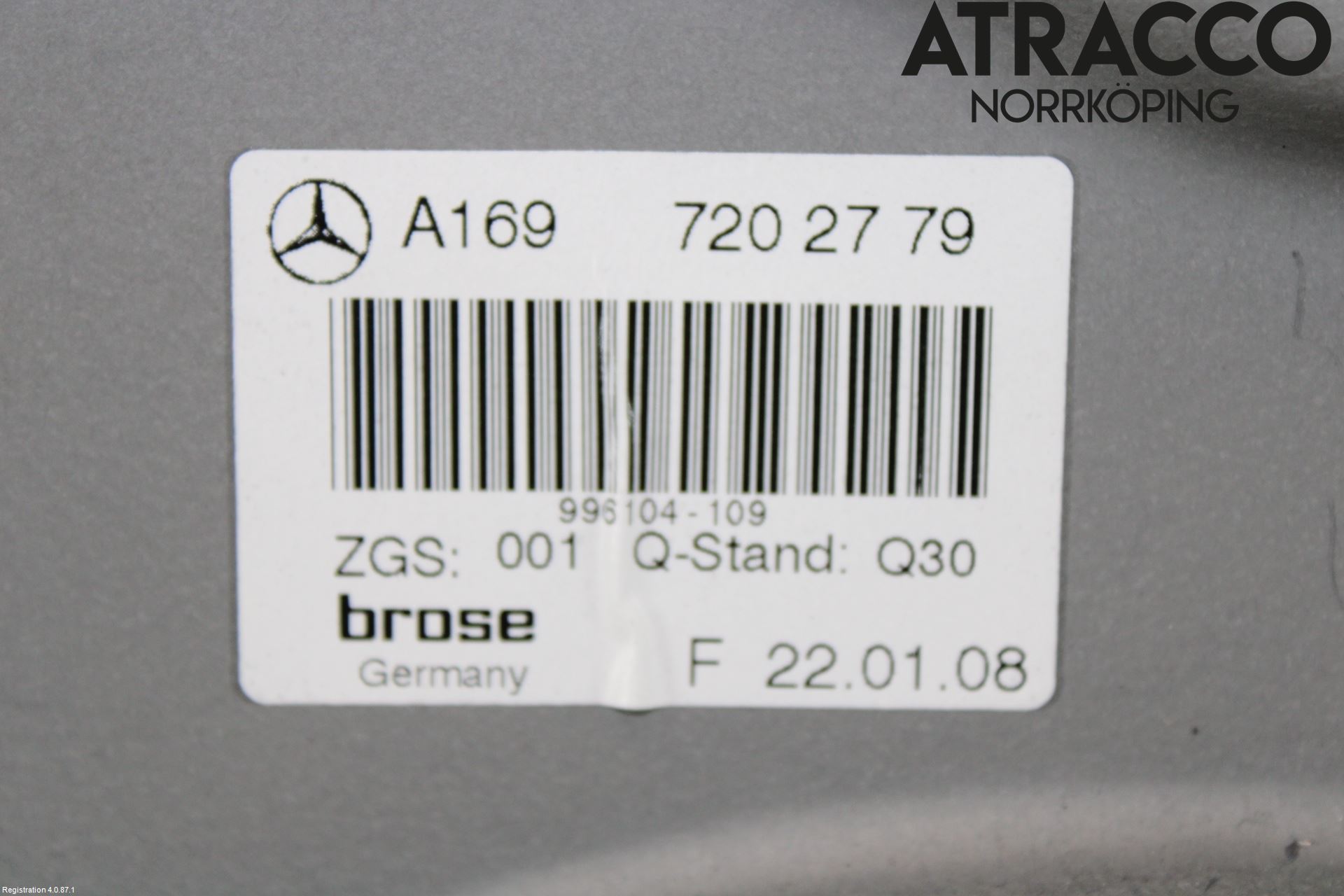 Mercedes-Benz MB B-KLASS (W245) 05-12 Vindusheis El Komp