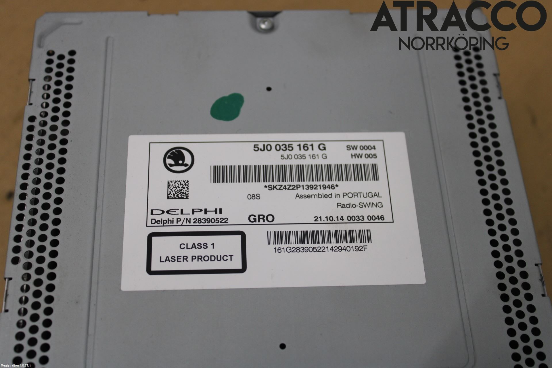 Skoda FABIA 07-14 Stereo Radio Med Cd