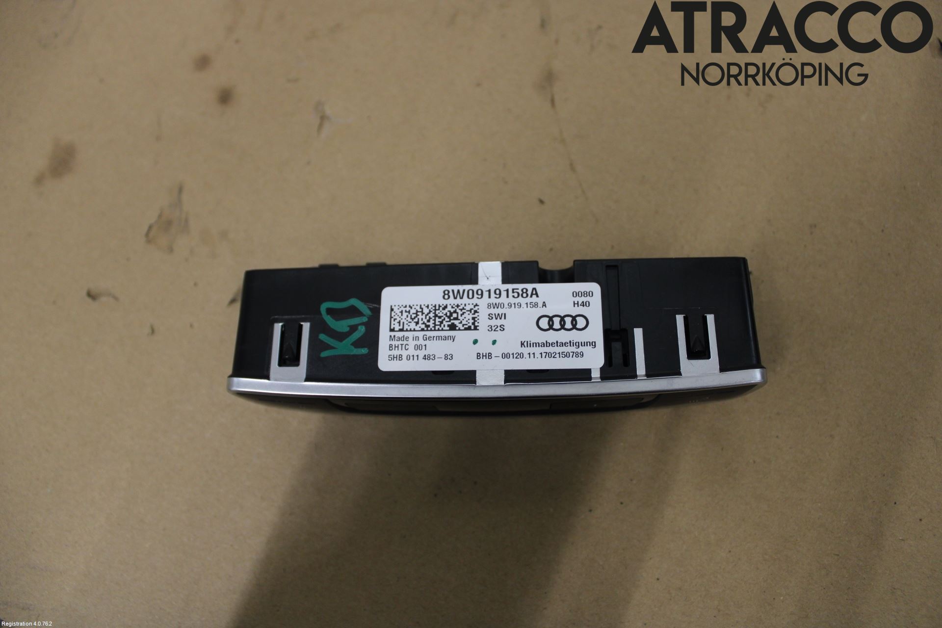 Audi A4/S4 B9 16-19 Varmeapparat Panel(Regulering)