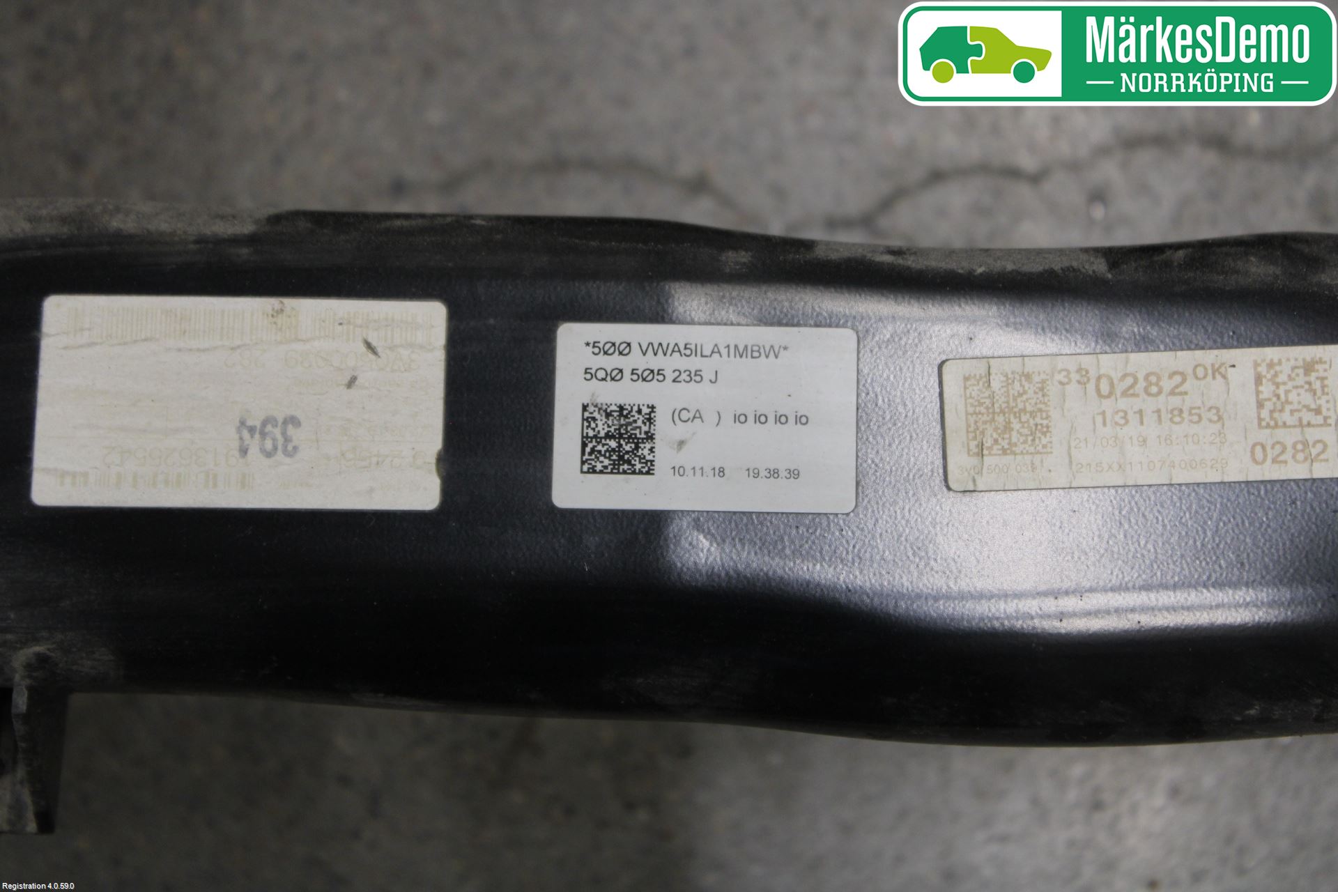 Skoda SUPERB 16-24 Bakaksel Feste Travers-Ramme