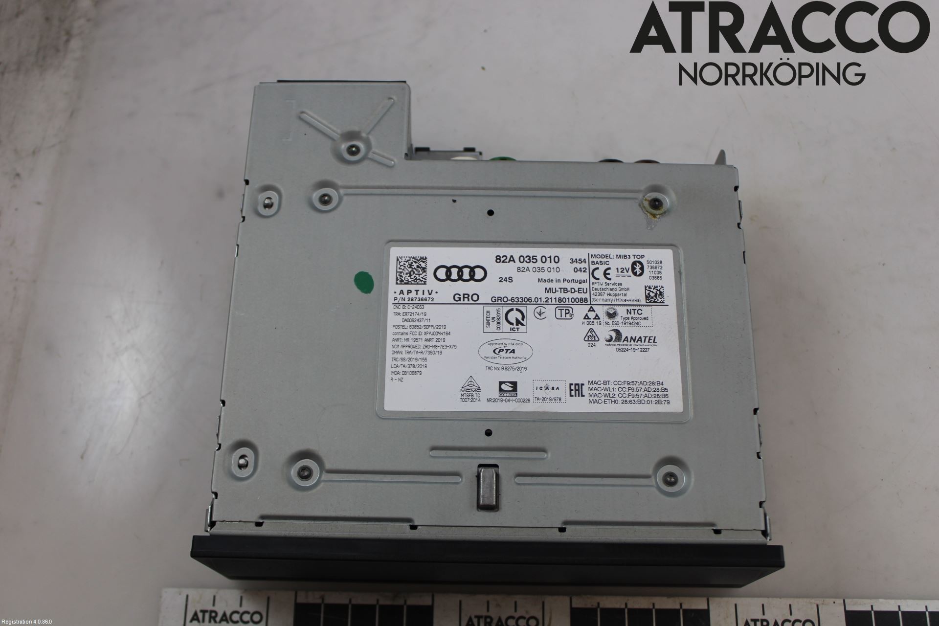 Audi Q3 F3 19- Stereo Radio Med Cd