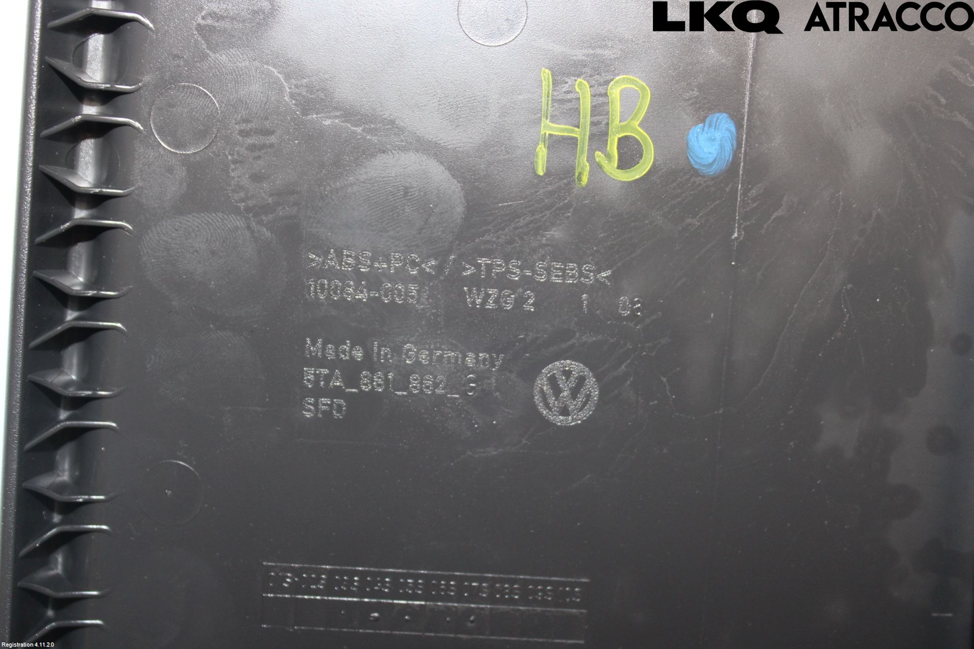 Volkswagen VW TOURAN 16- Innr Sete Foran Høyre