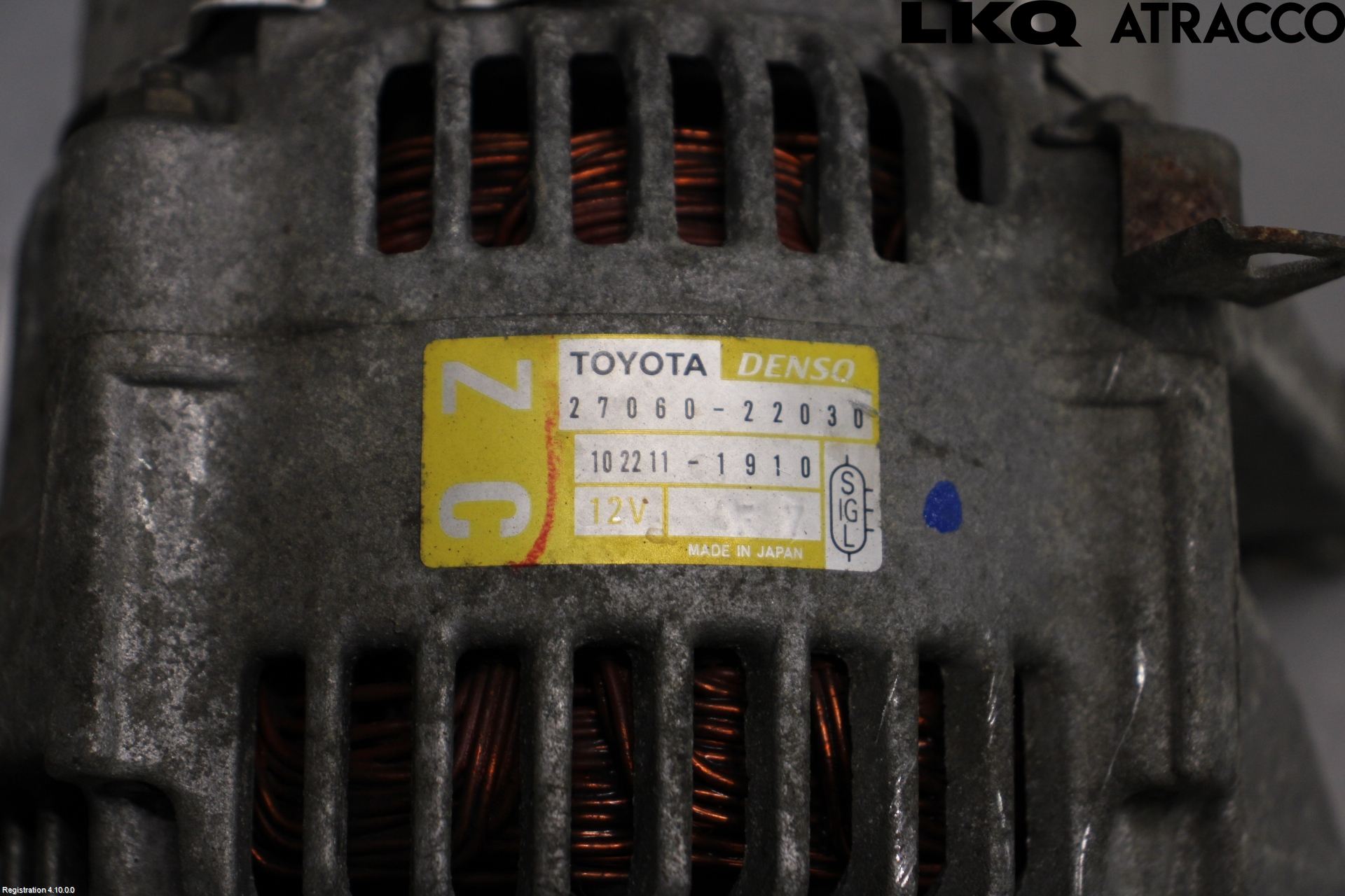 Toyota COROLLA 02-07 Dynamo