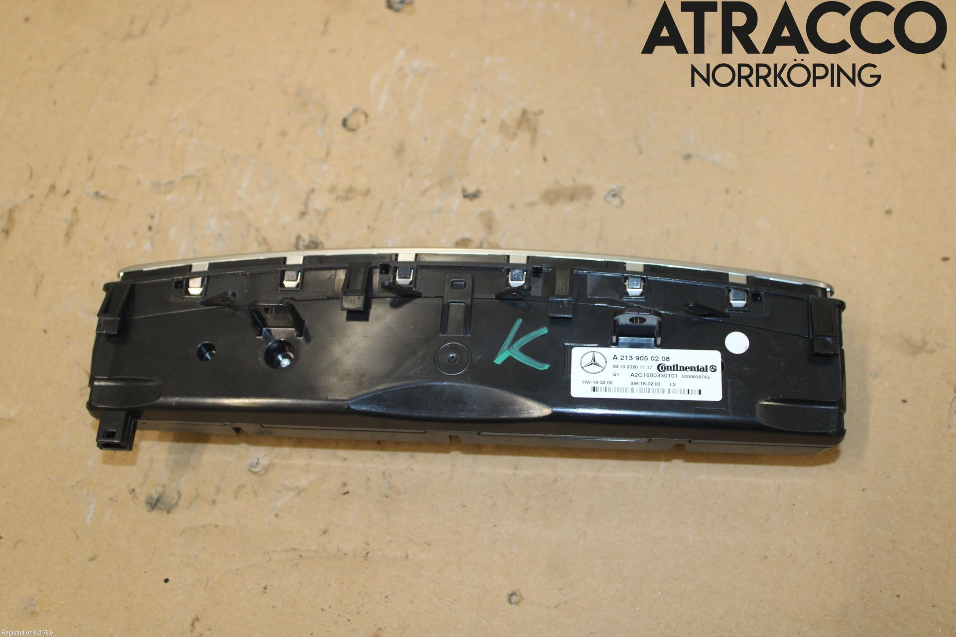 Mercedes-Benz MB E-KLASS (W213) 16-23 Varmeapparat Panel(Regulering)