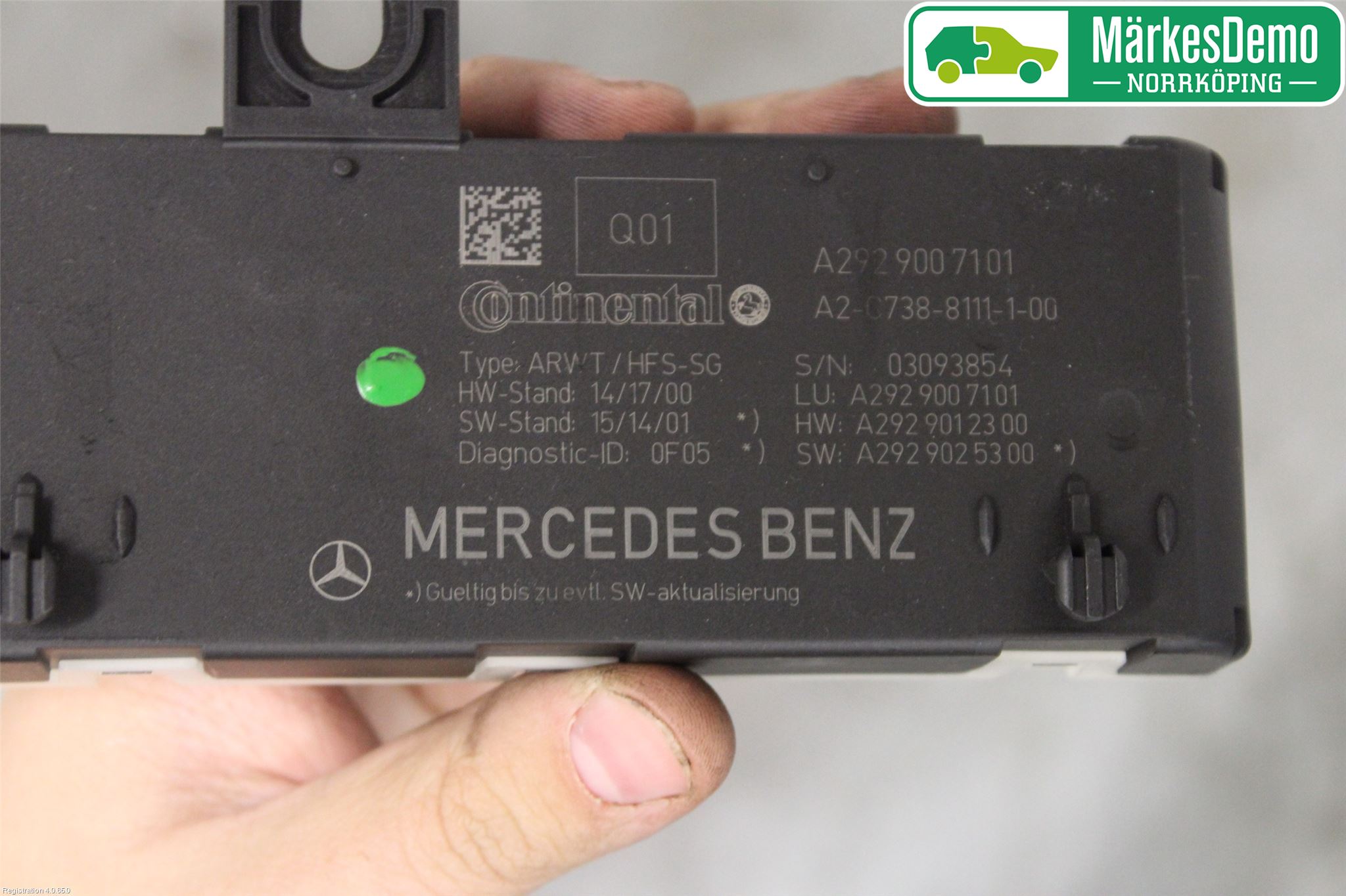 Mercedes-Benz MB GLE COUPÉ (C292) 15-19 Styreenhet Bakluke
