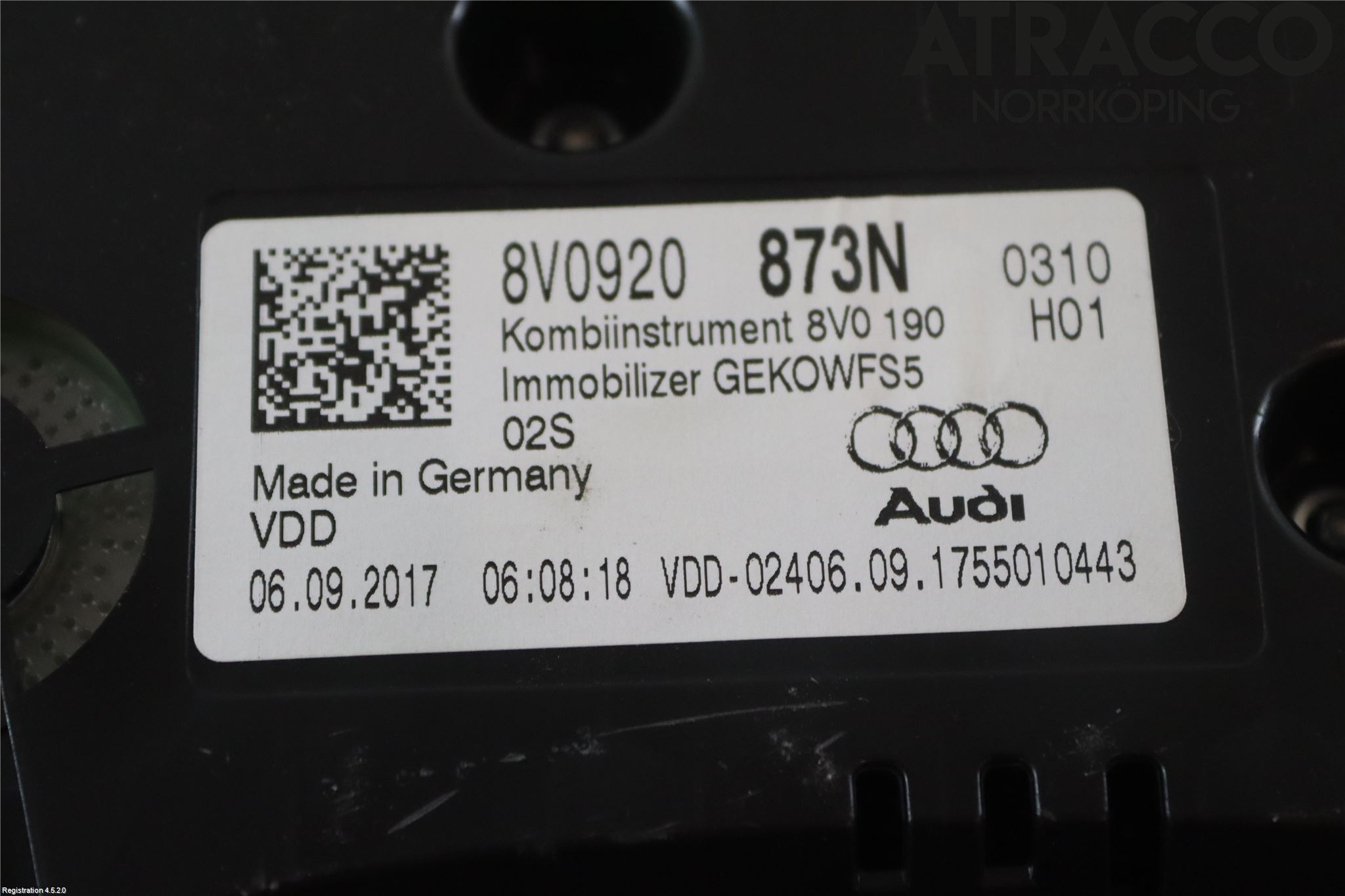 Audi A3/S3 8V 13-20 Instr Kombinert