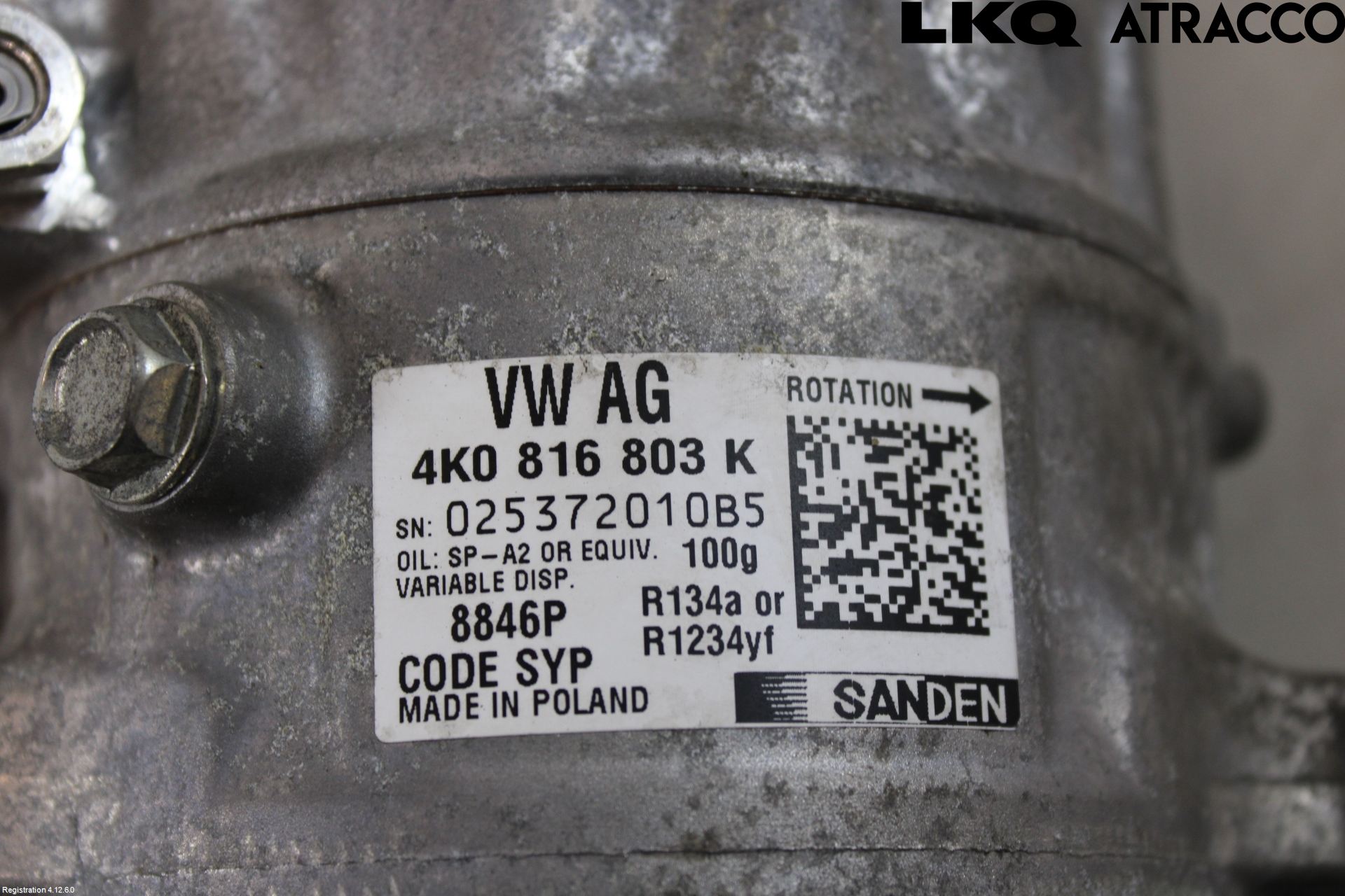 Audi A6 F2/C8 19- Varme Ac Kompressor