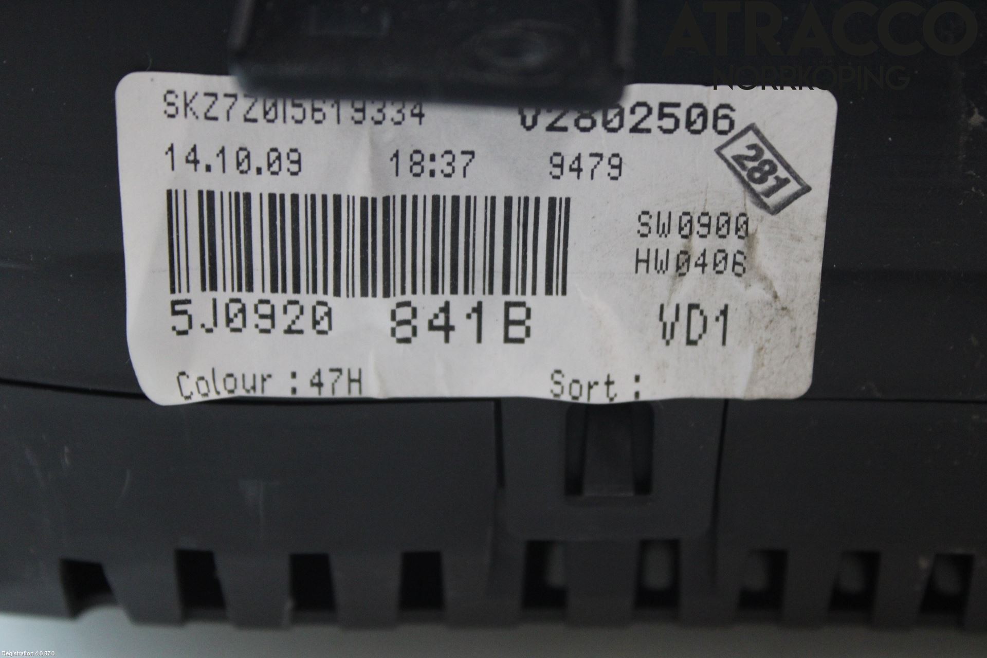 Skoda FABIA 07-14 Instr Kombinert