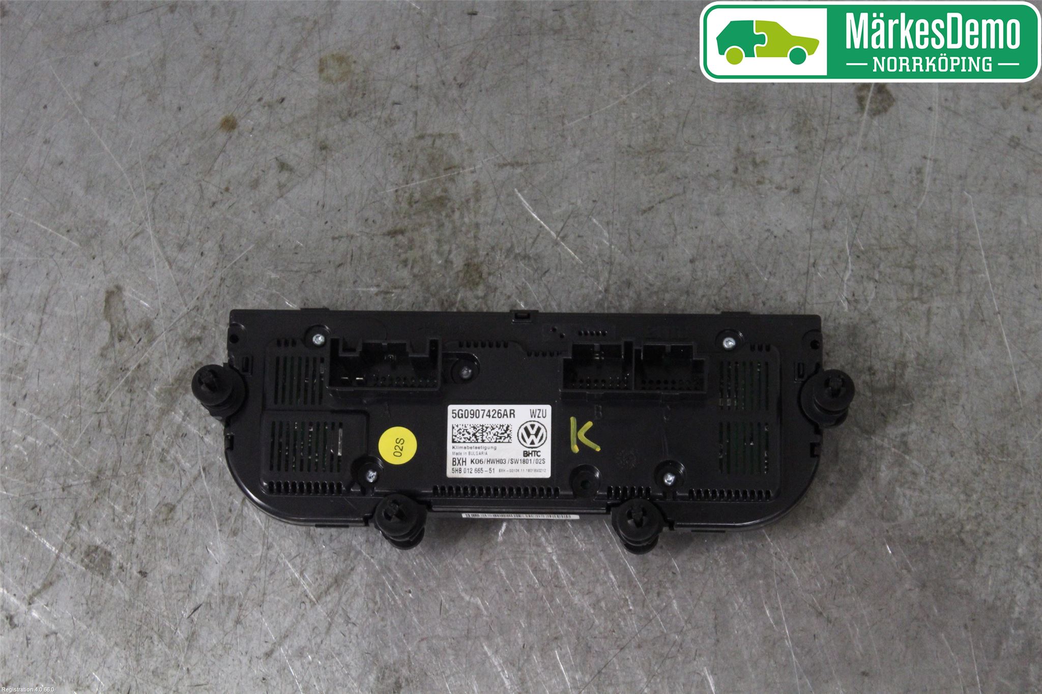 Volkswagen VW GOLF / E-GOLF VII 13-20 Varmeapparat Panel(Regulering)