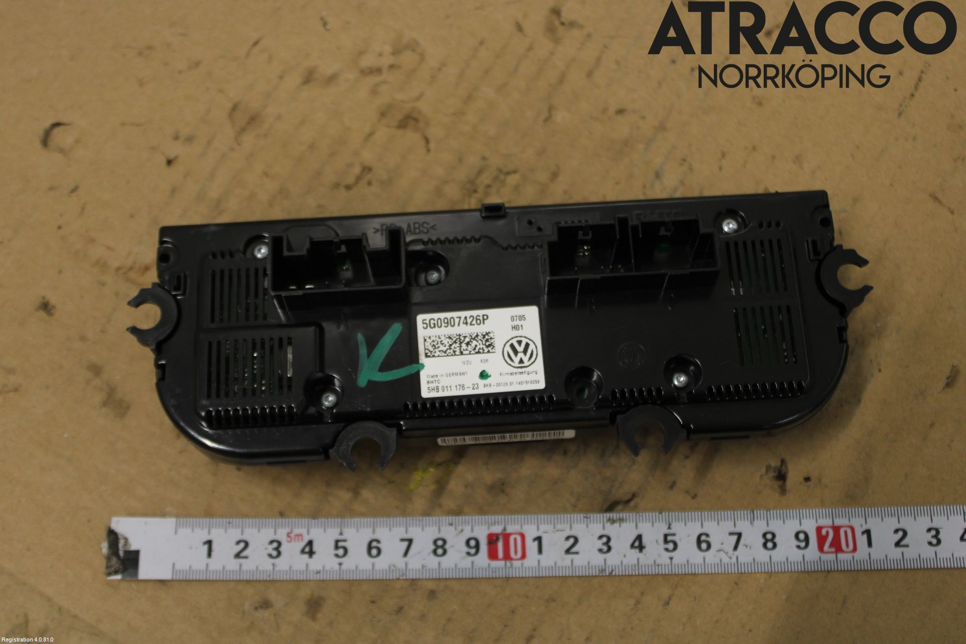 Volkswagen VW GOLF / E-GOLF VII 13-20 Varmeapparat Panel(Regulering)