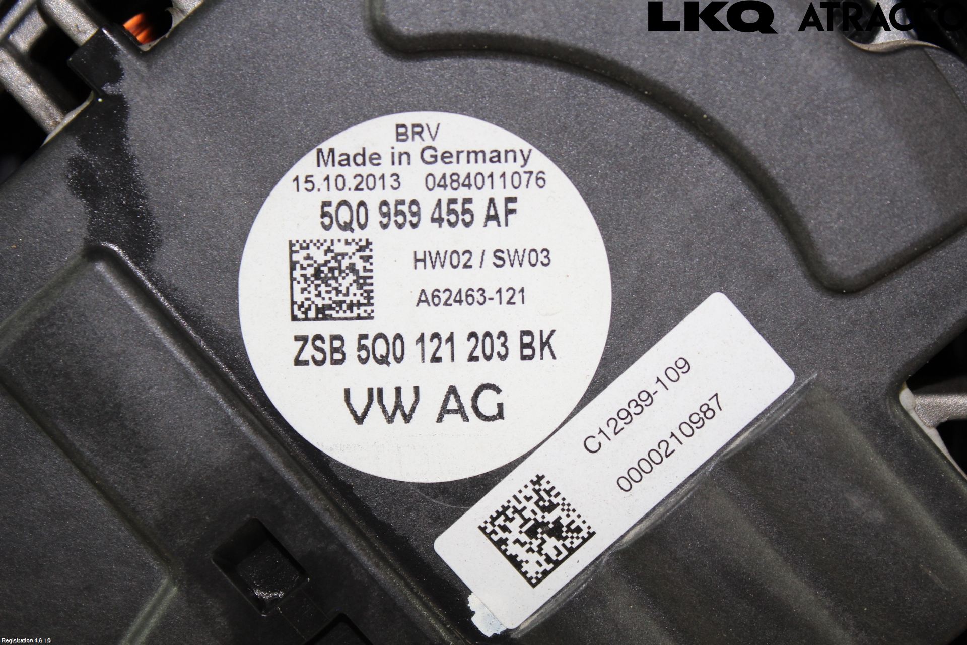 Volkswagen VW GOLF / E-GOLF VII 13-20 Kjølevifte Elektrisk
